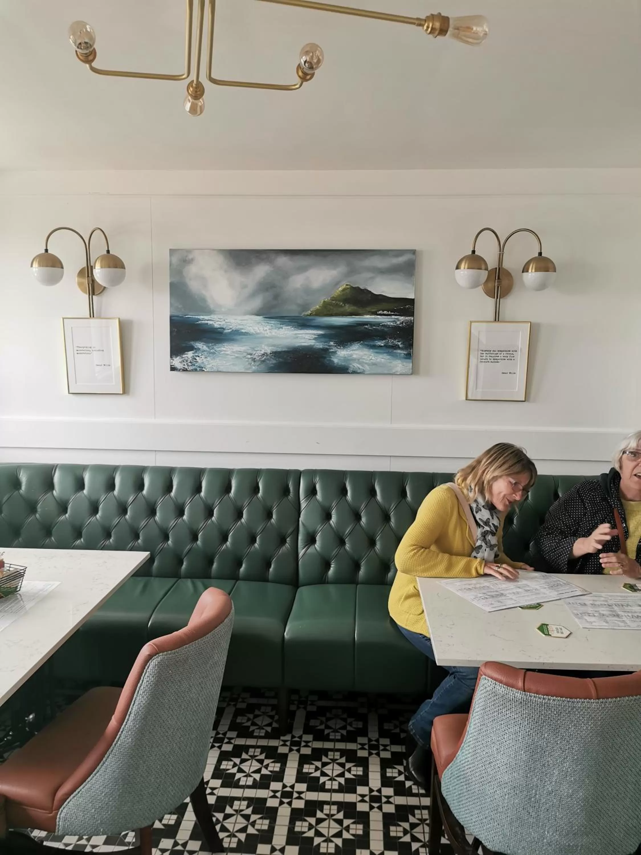 Lounge or bar in The Strand Hotel, the former residence of Oscar Wilde