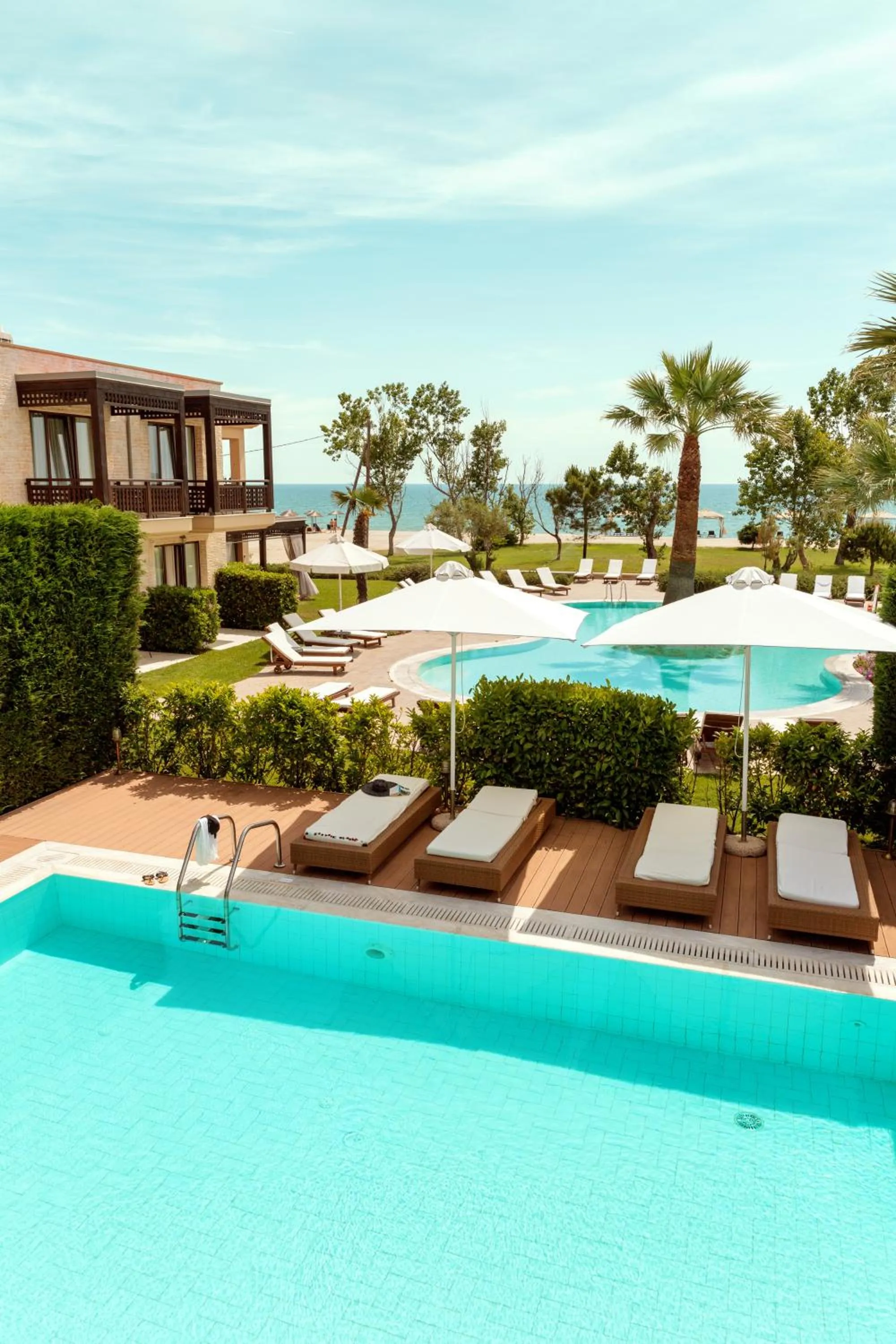 Pool view in Mediterranean Village Hotel & Spa