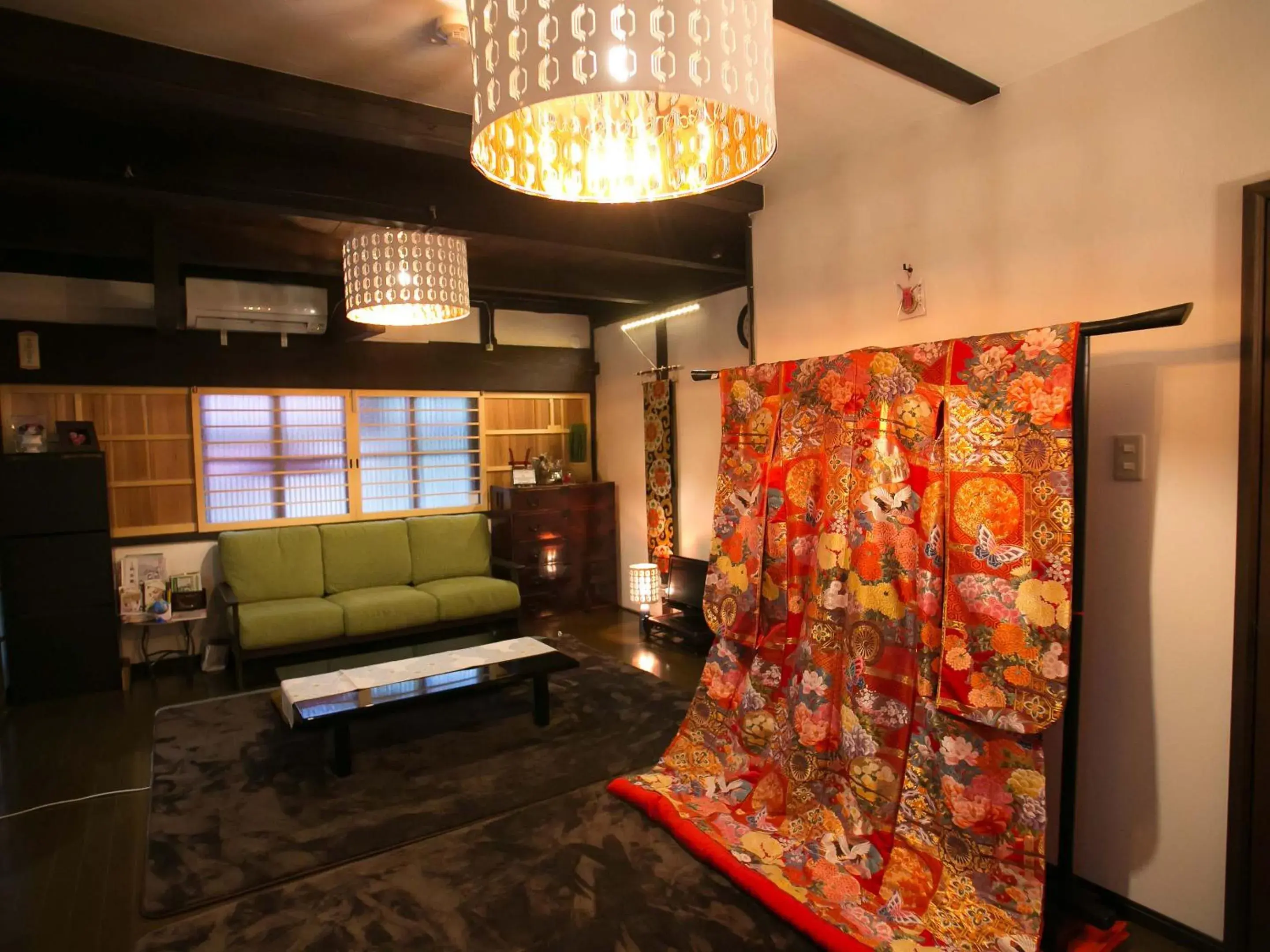 Living room in Guesthouse HANA Nishijin Living room in Guesthouse HANA Nishijin
