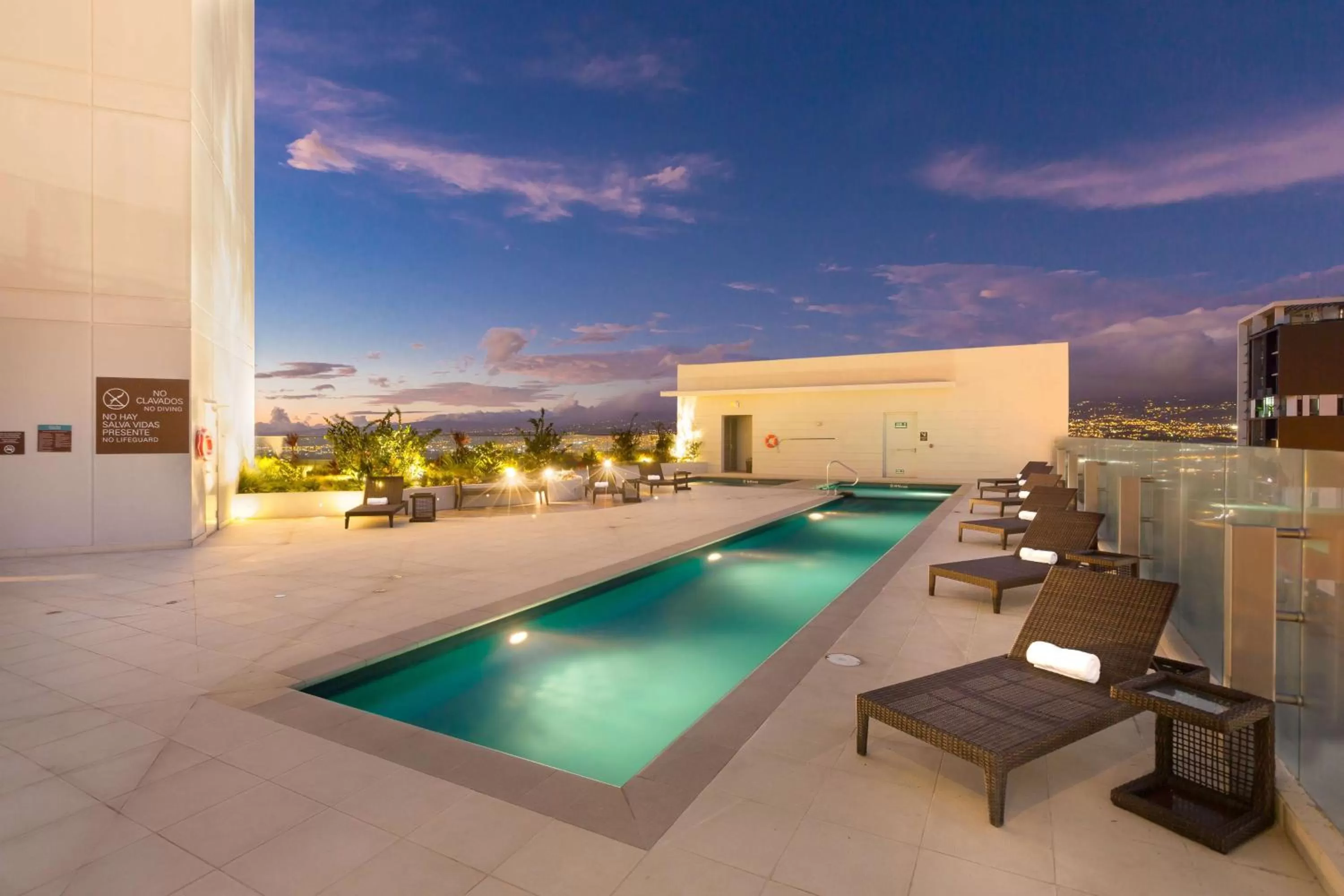 Pool view in Hilton Garden Inn San Jose La Sabana, Costa Rica
