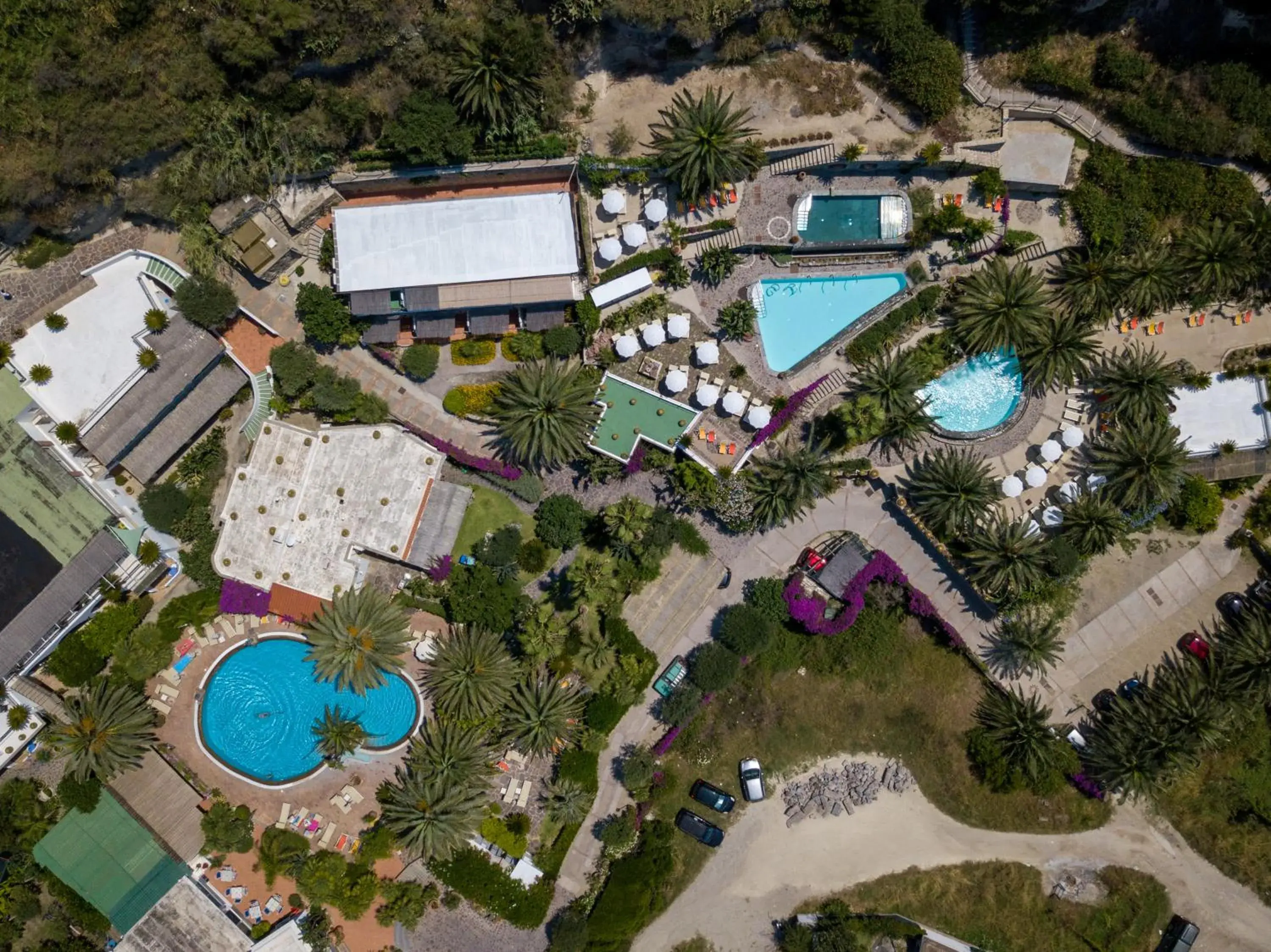 Swimming pool, Bird's-eye View in Semiramis Hotel De Charme