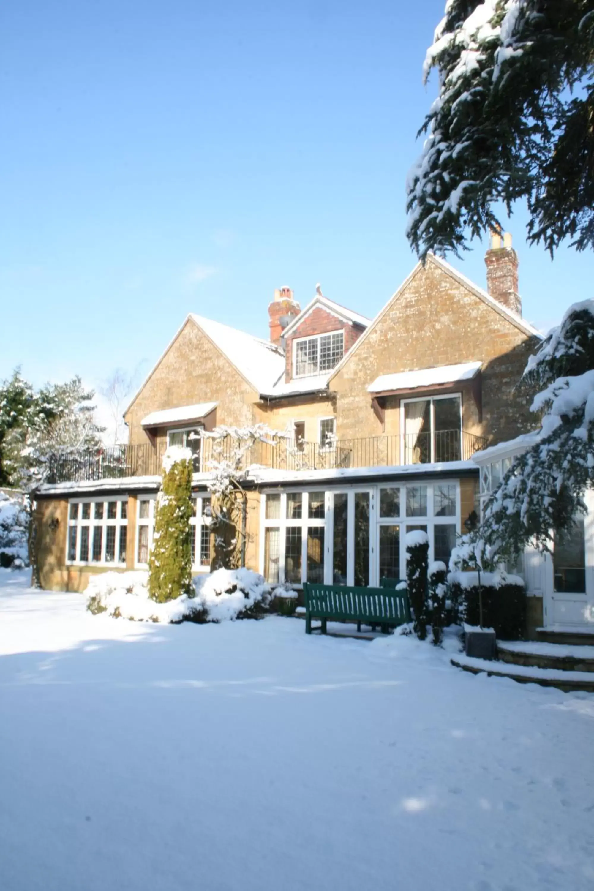 Garden, Winter in The Grange at Oborne