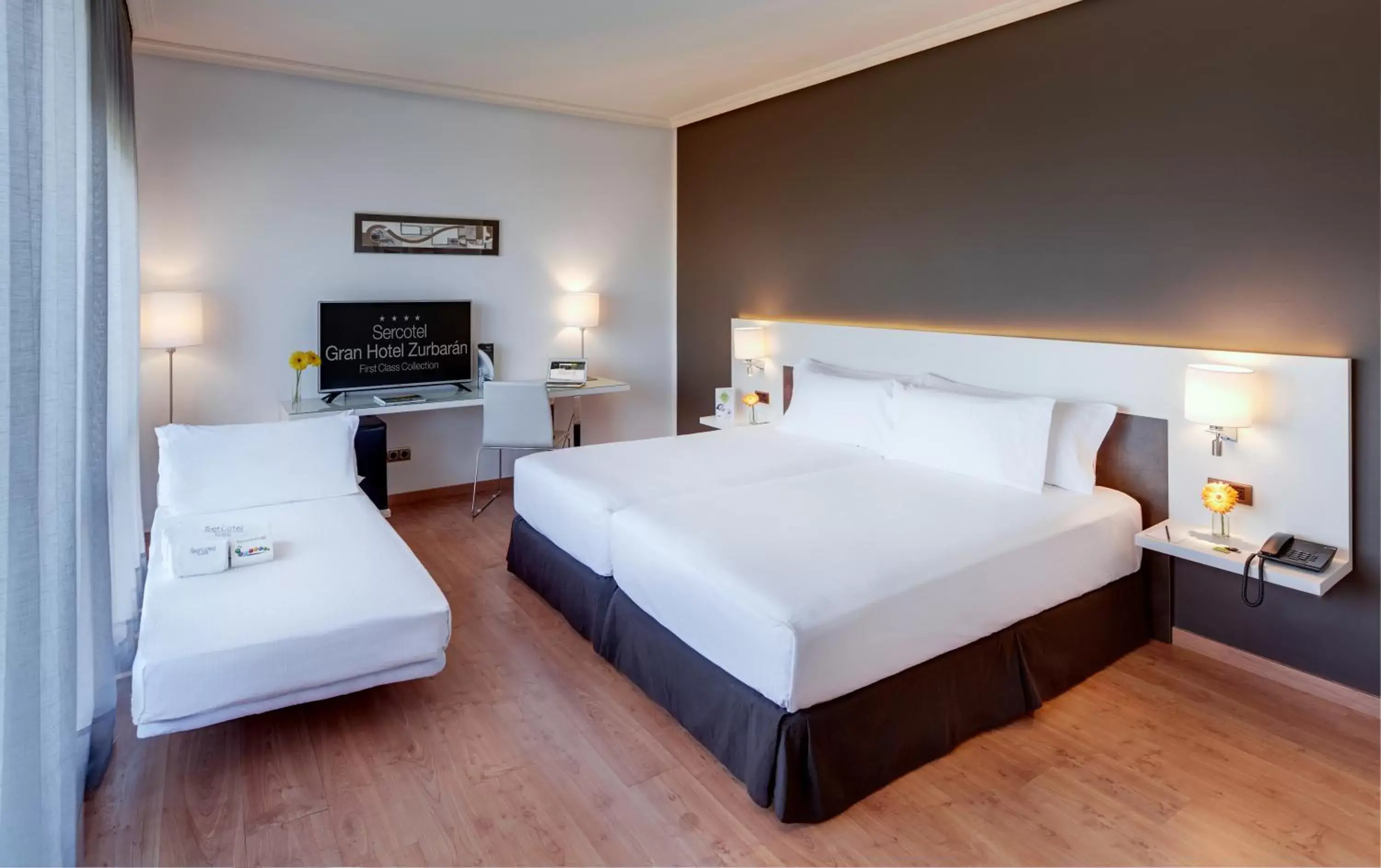 Bedroom, Bed in Sercotel Gran Hotel Zurbarán