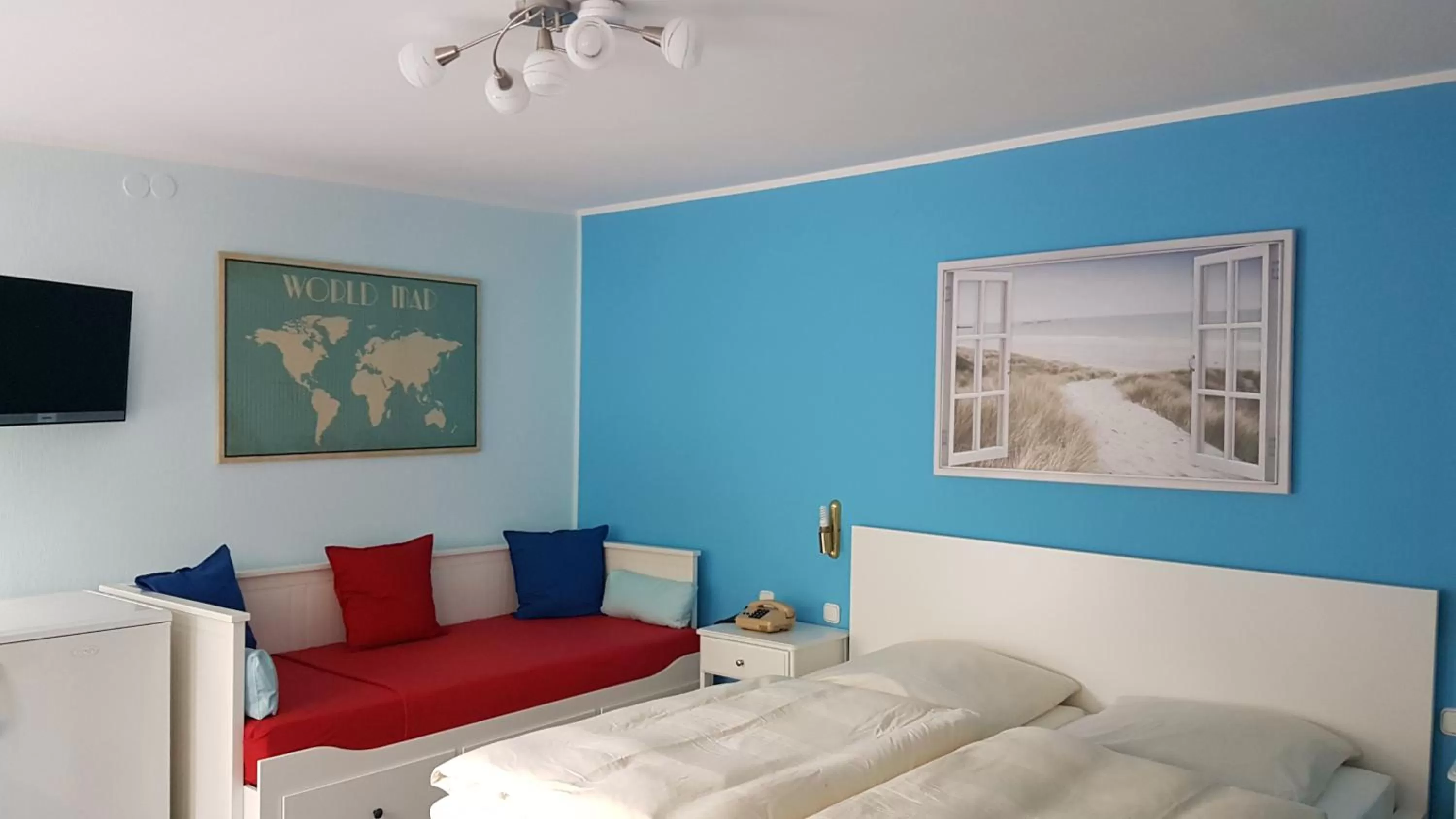 Bed in Hotel Heldt Dependance