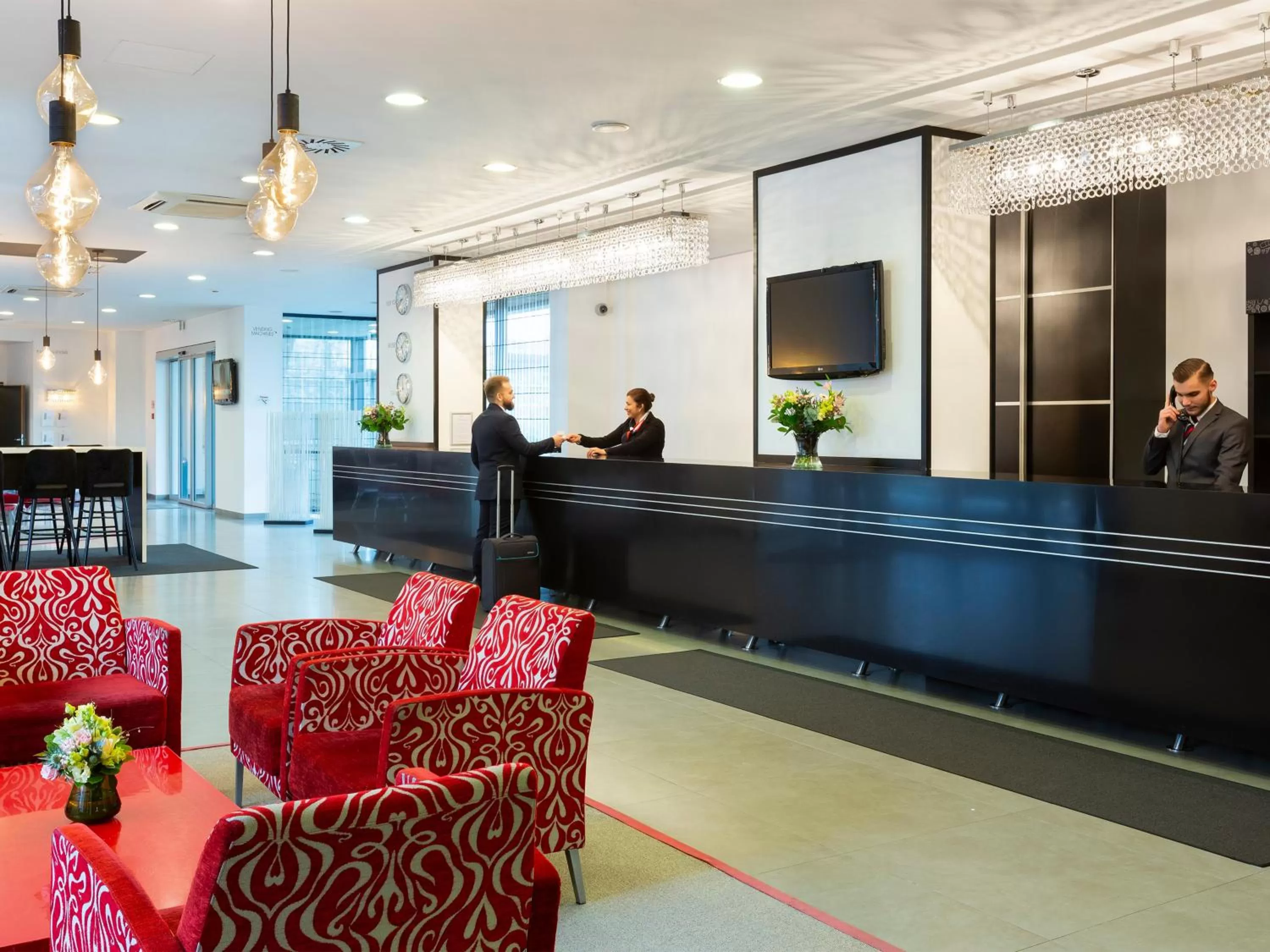 Lobby or reception, Lobby/Reception in Hotel Ramada Brussels Woluwe