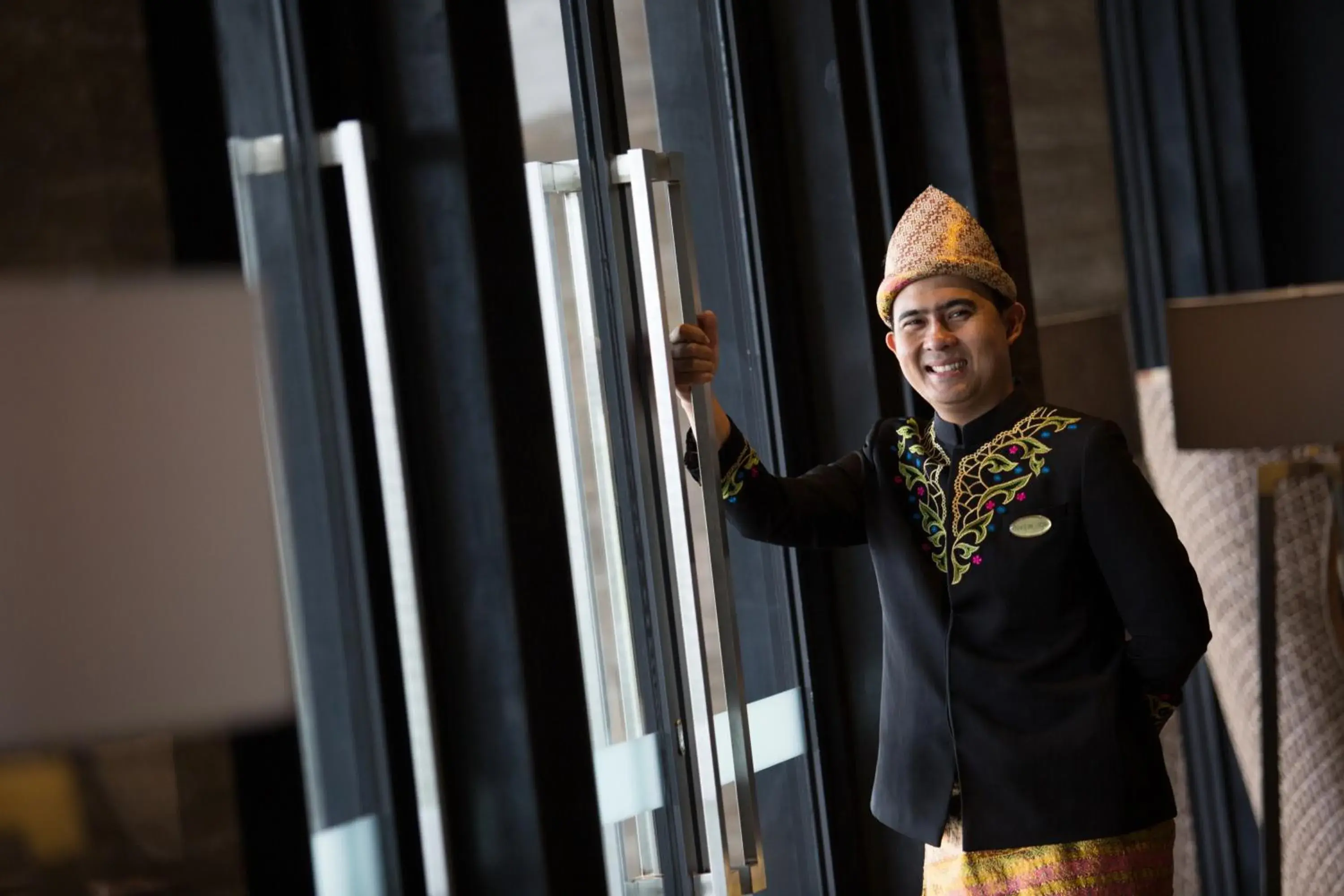 Lobby or reception, Staff in Hotel Santika Premiere Bandara Palembang