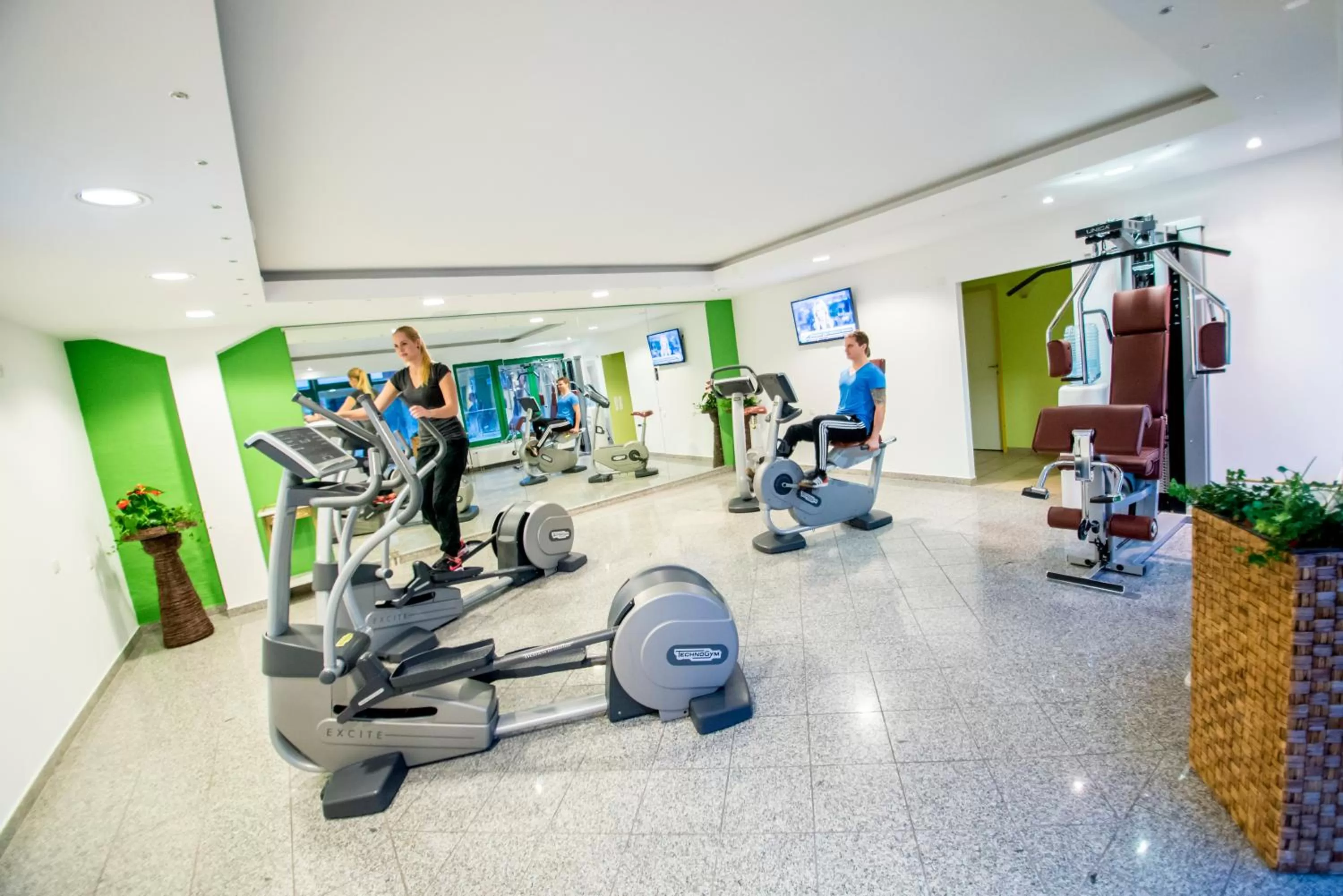 Fitness centre/facilities in Hotel am Haslinger Hof