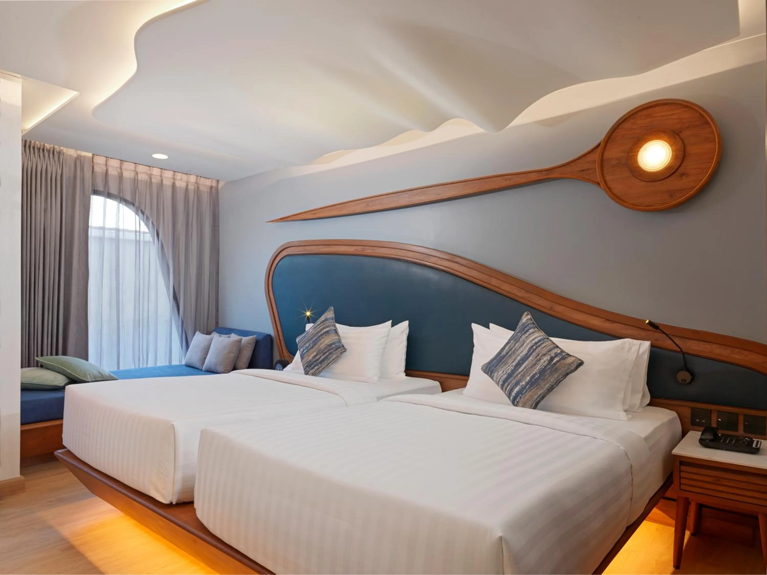 Bed in The Oceanic Sportel Phuket - SHA Extra Plus