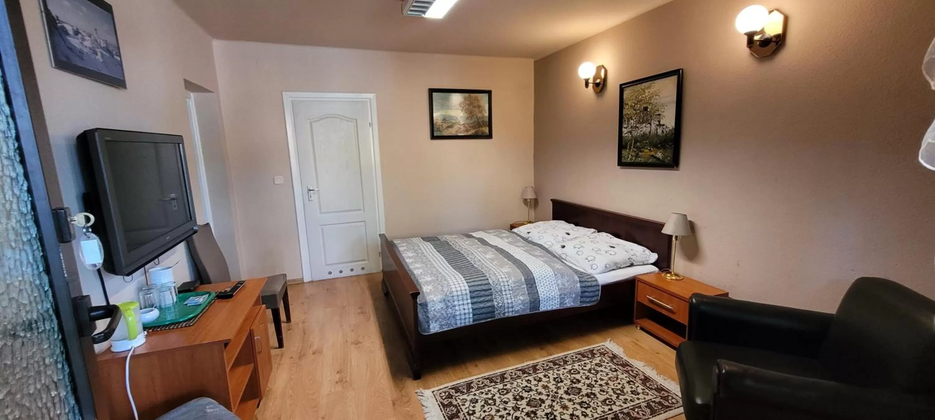 Bed in Dworek Pokoje Gościnne