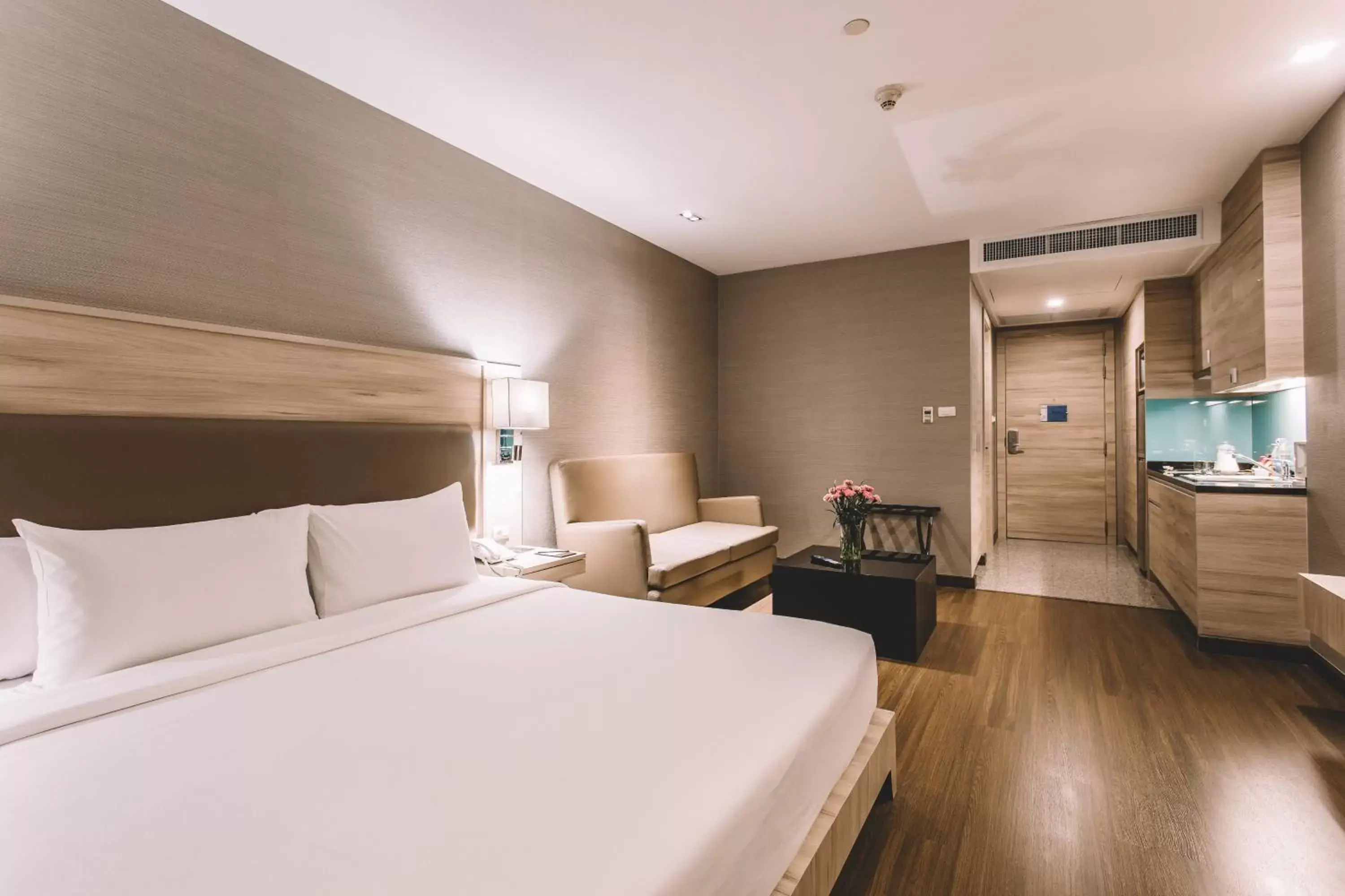 Night, Bed in Adelphi Suites Bangkok - SHA Extra Plus