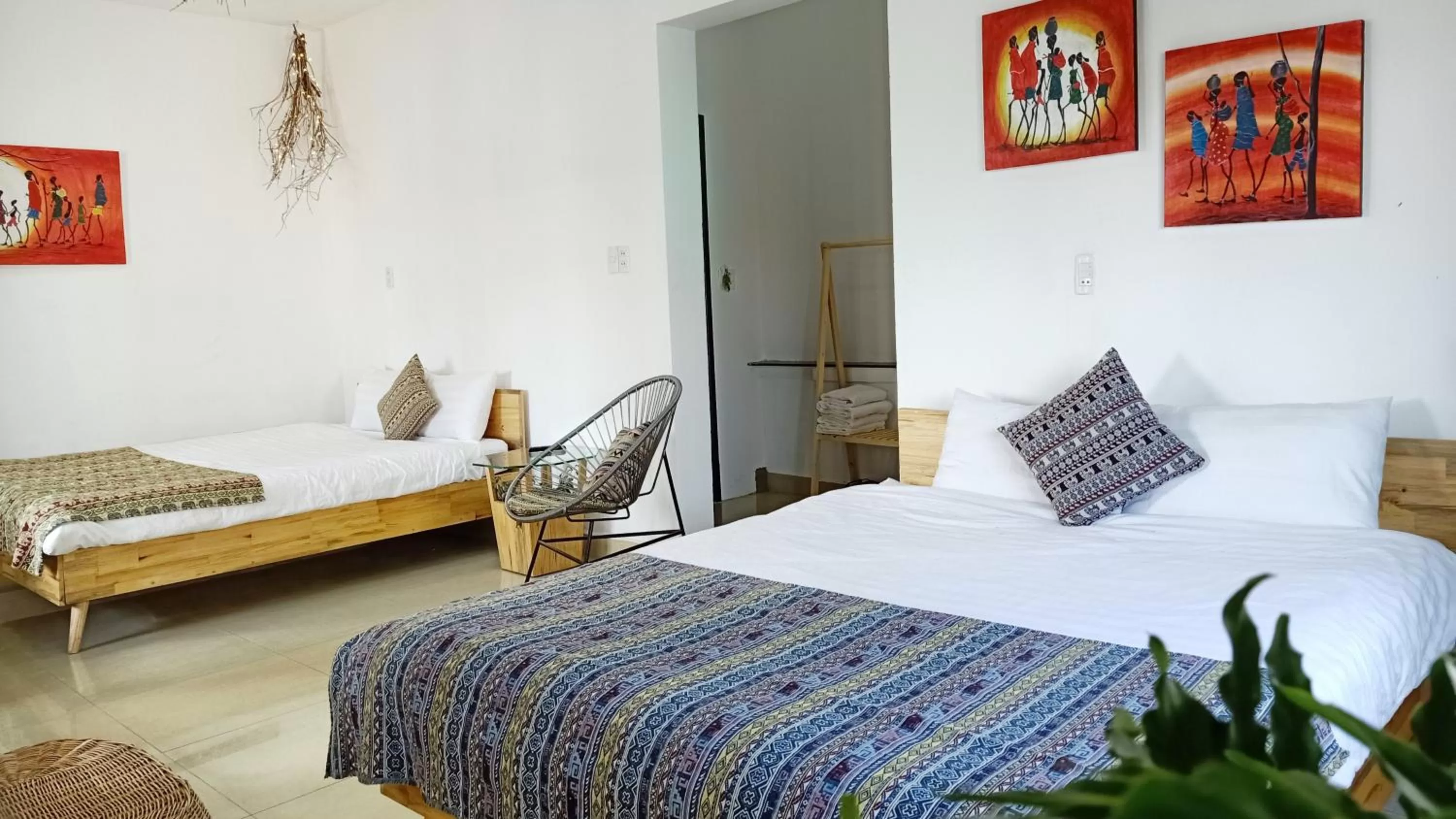 Bed in Hotel Làng Kò Hơ