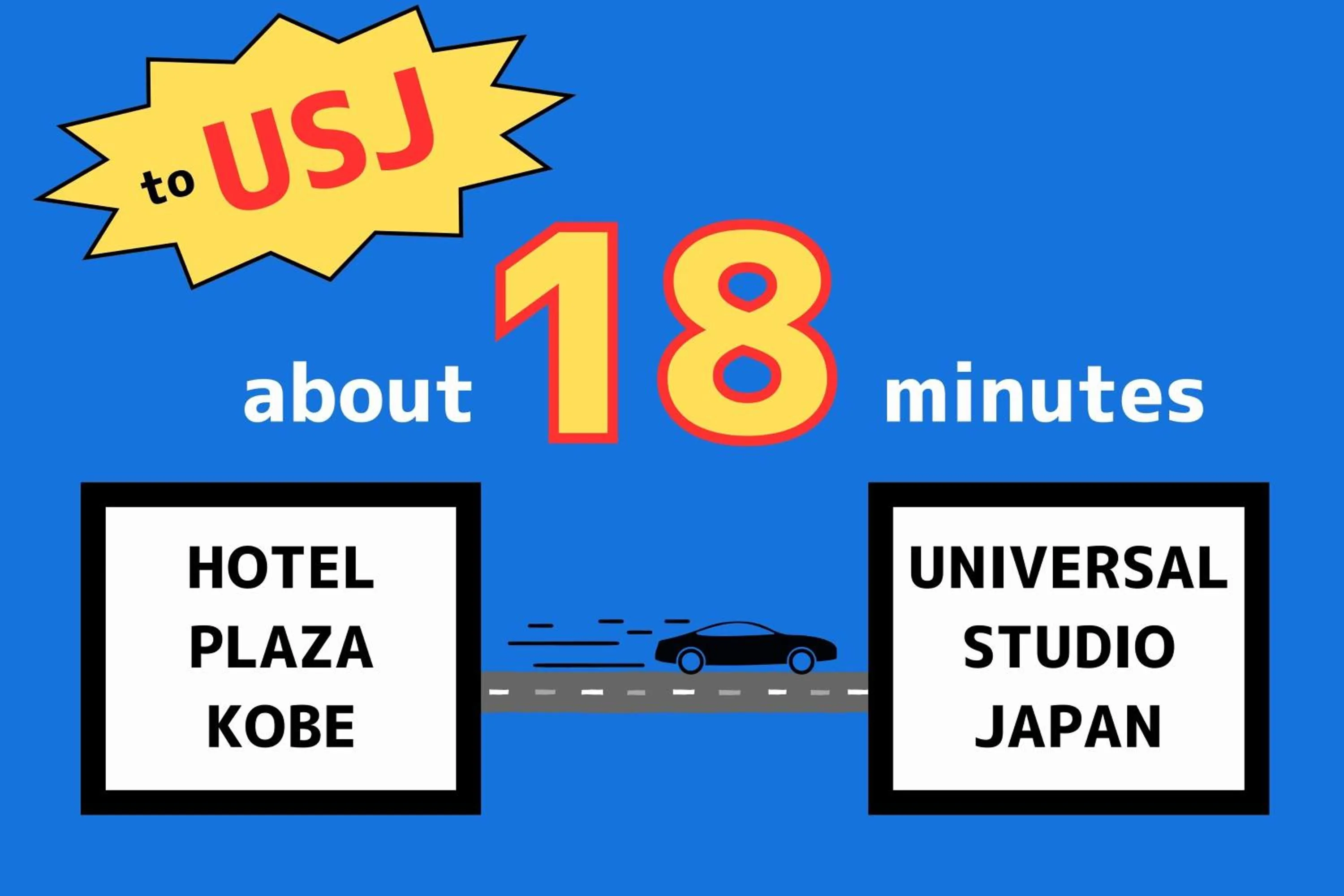 Nearby landmark in Hotel Plaza Kobe