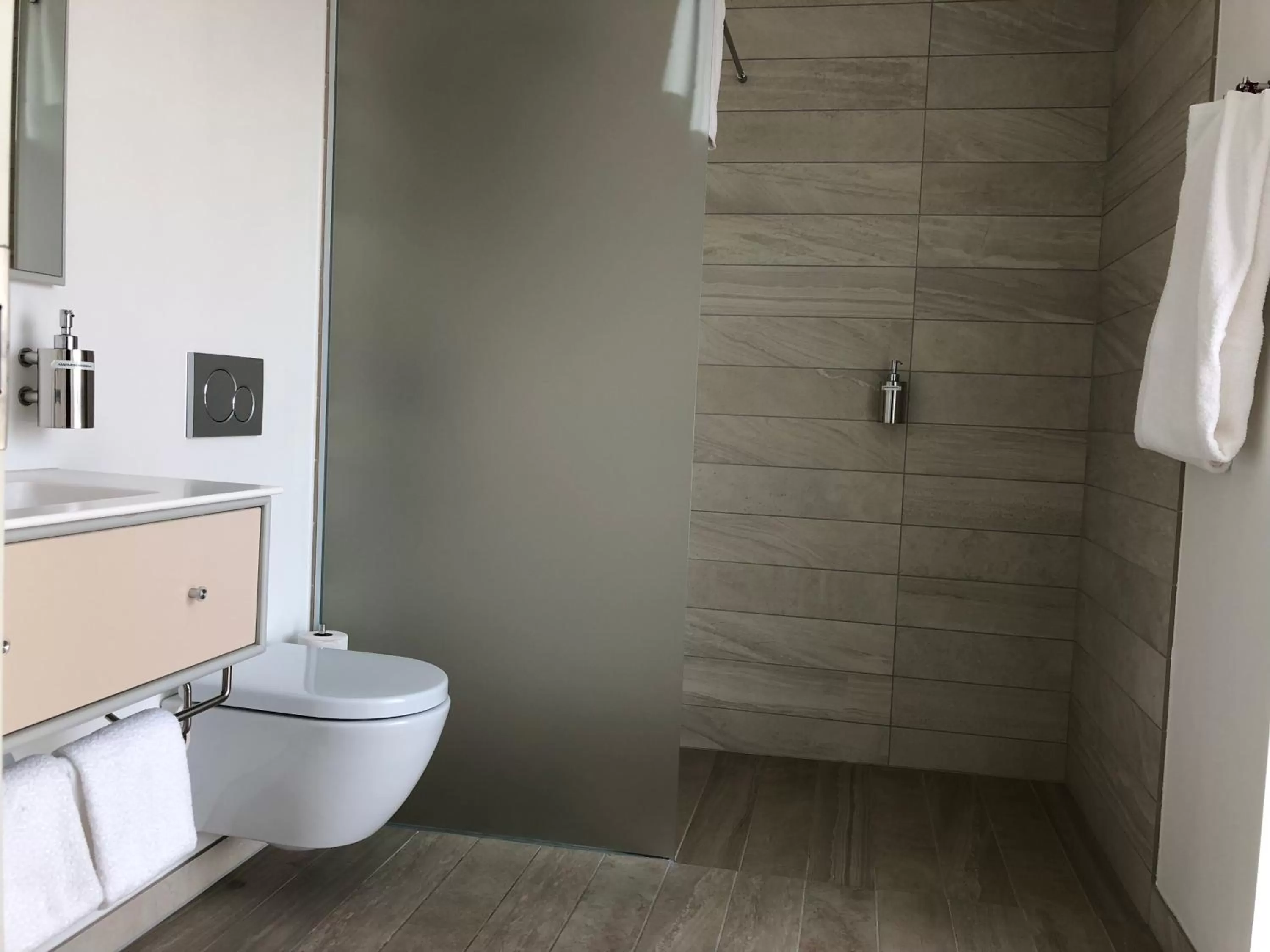 Shower in Hotel Skivehus