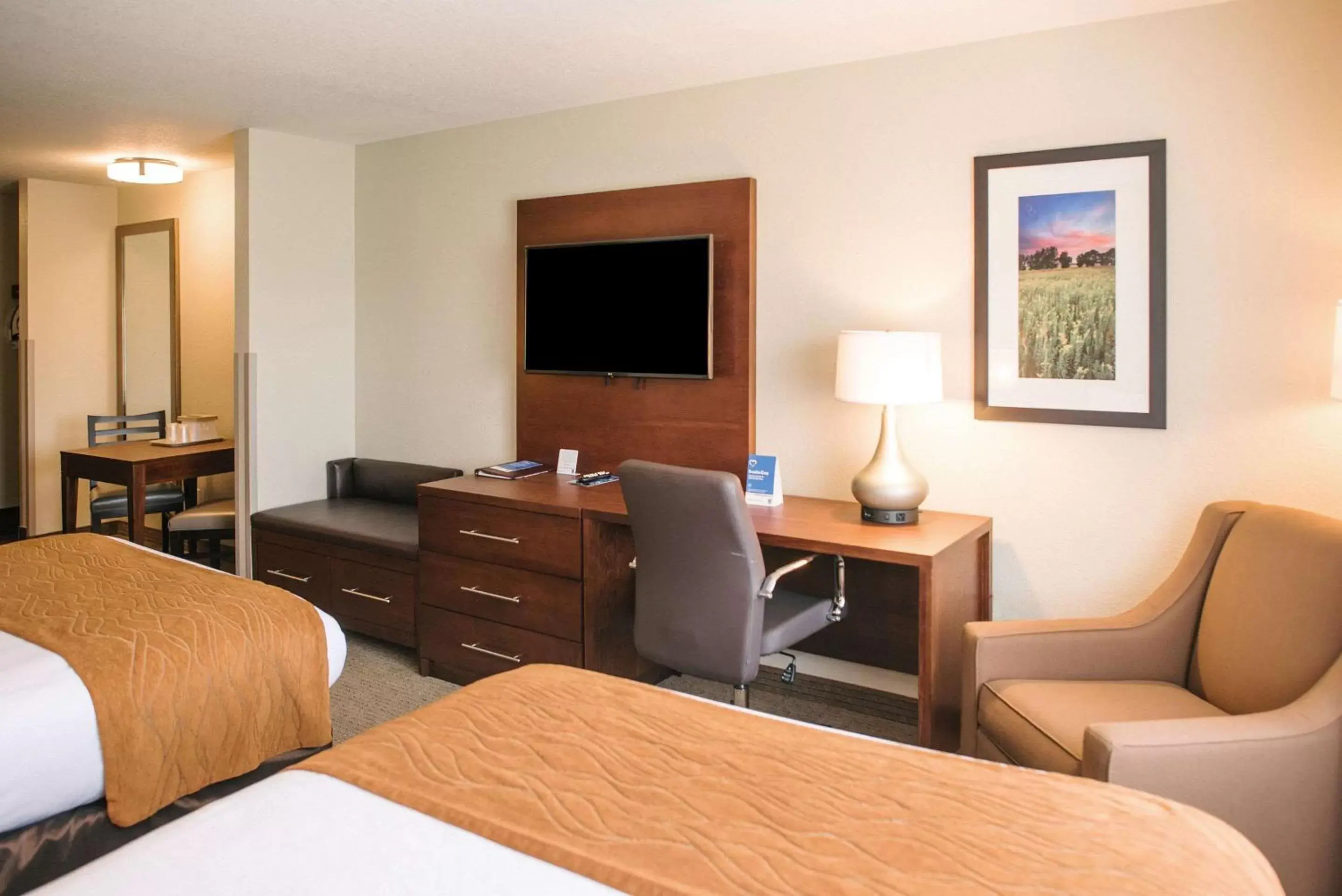 Photo of the whole room, TV/Entertainment Center in Comfort Inn & Suites Near Custer State Park and Mt Rushmore