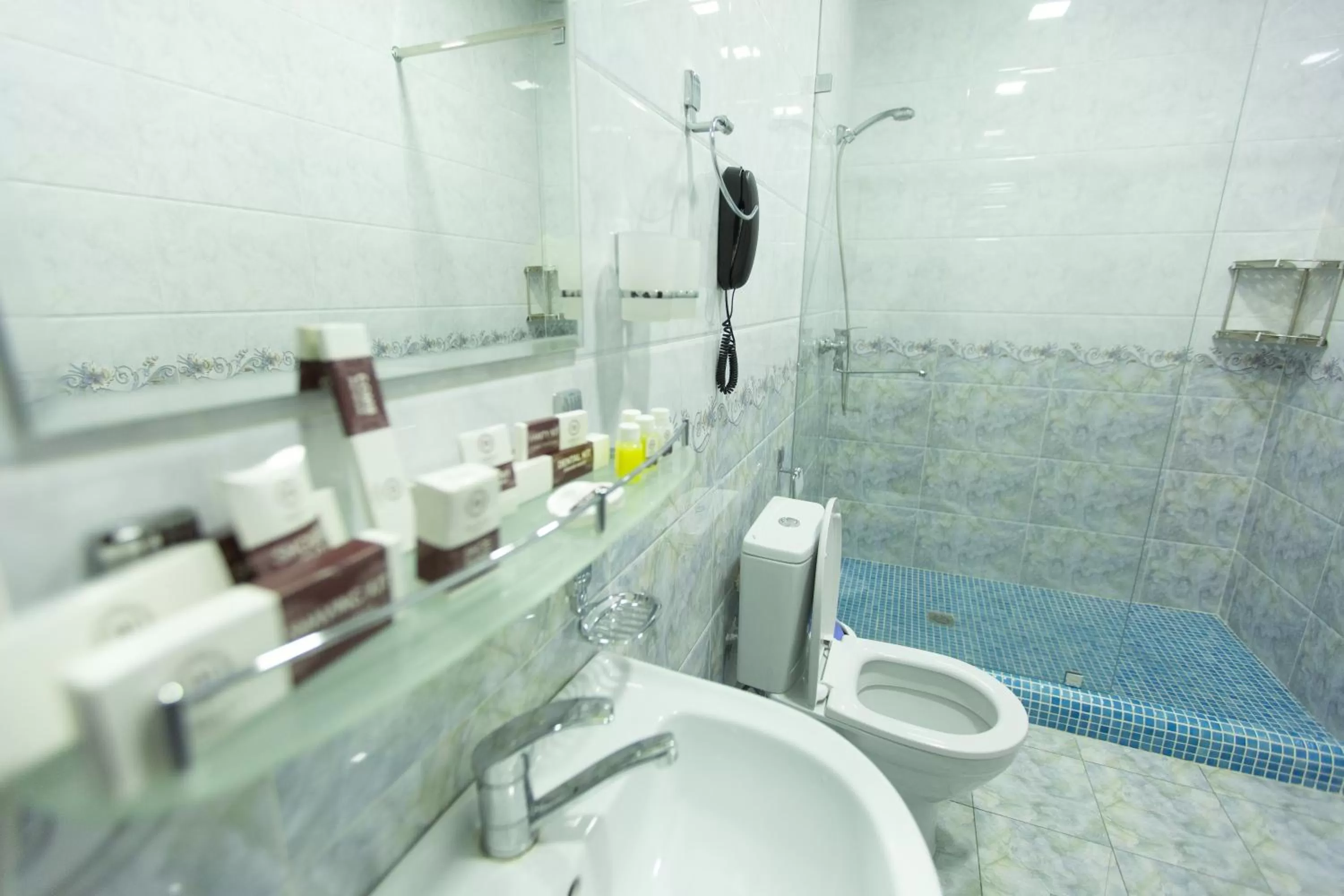 Shower in Mirzo Boutique Hotel