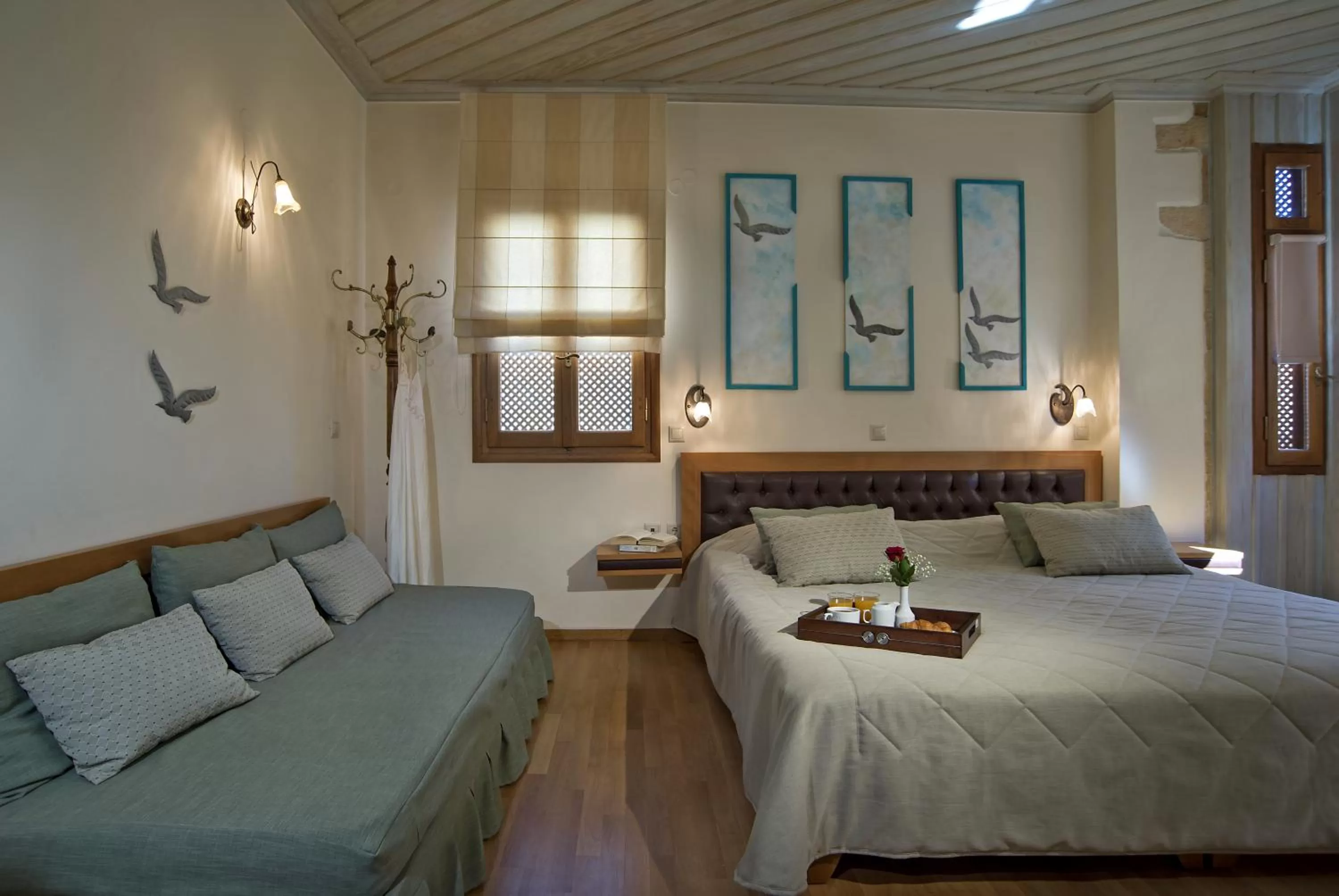 Bed in Ionas Boutique Hotel