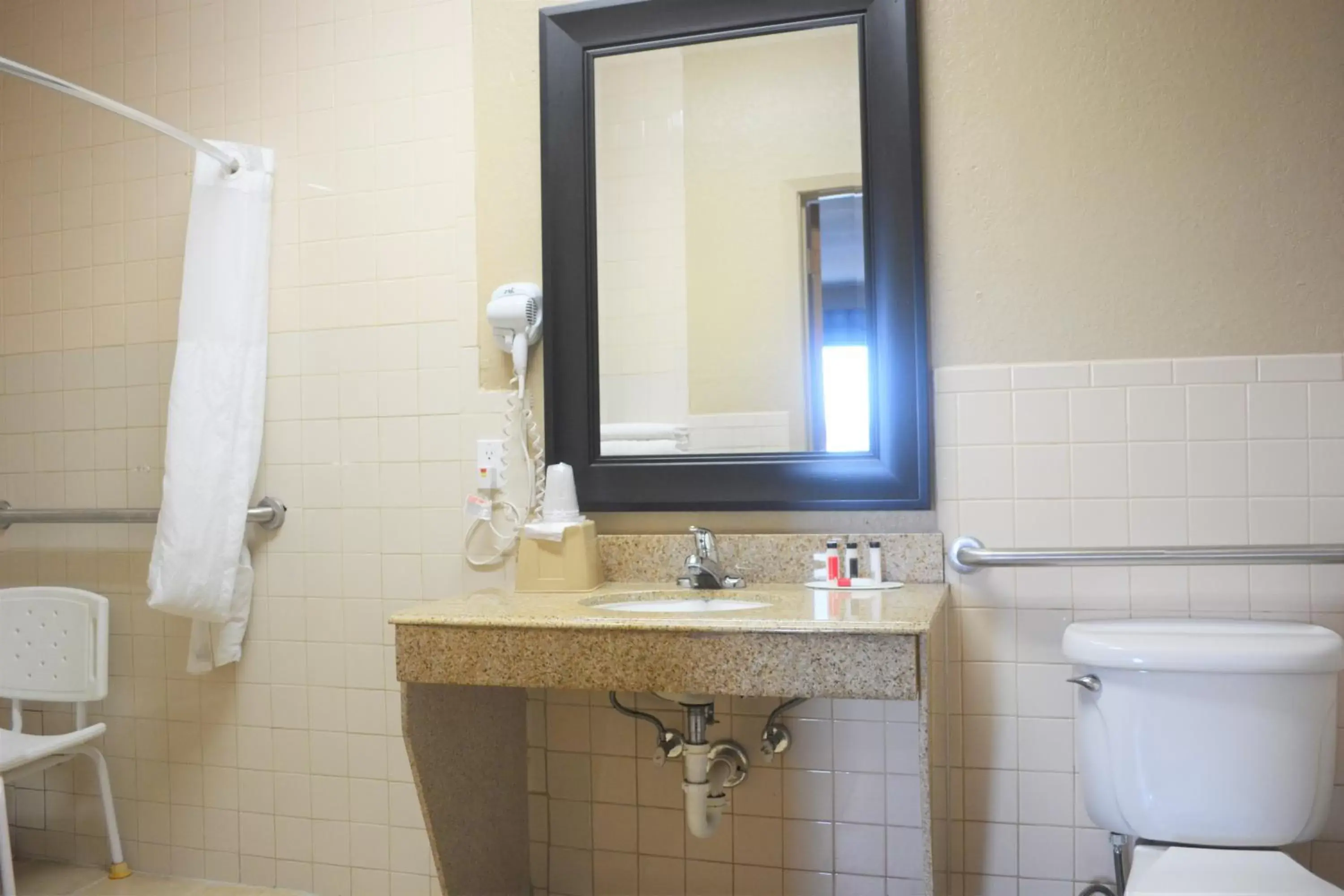 Bathroom in Super 8 by Wyndham Galveston