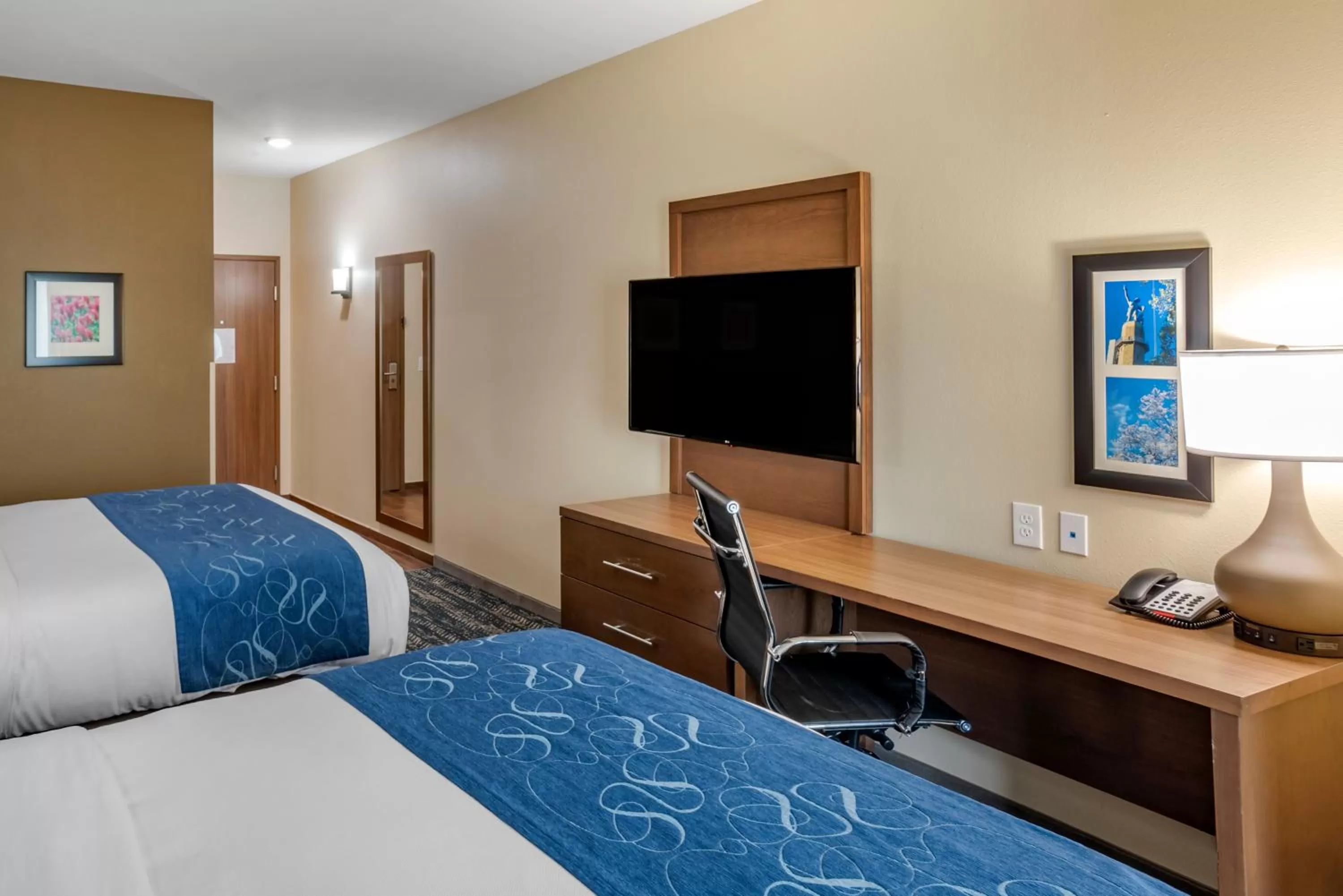 Bed in Comfort Inn & Suites Downtown near University
