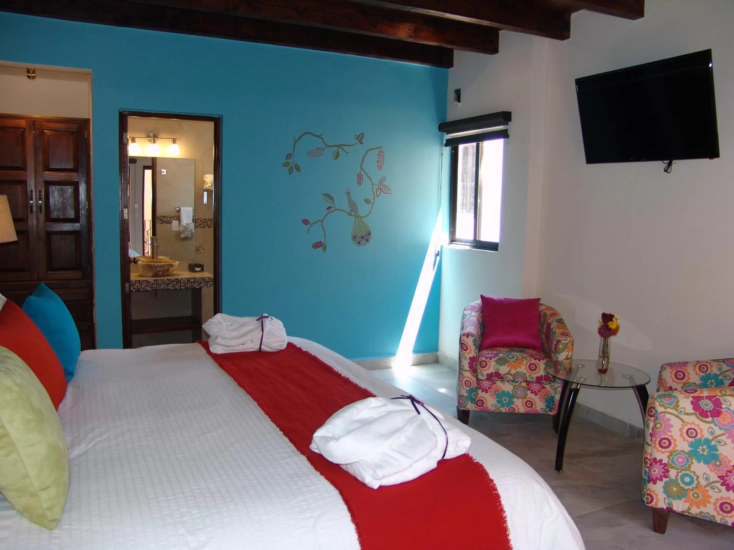 Bed in Hotel Casa Don Quijote