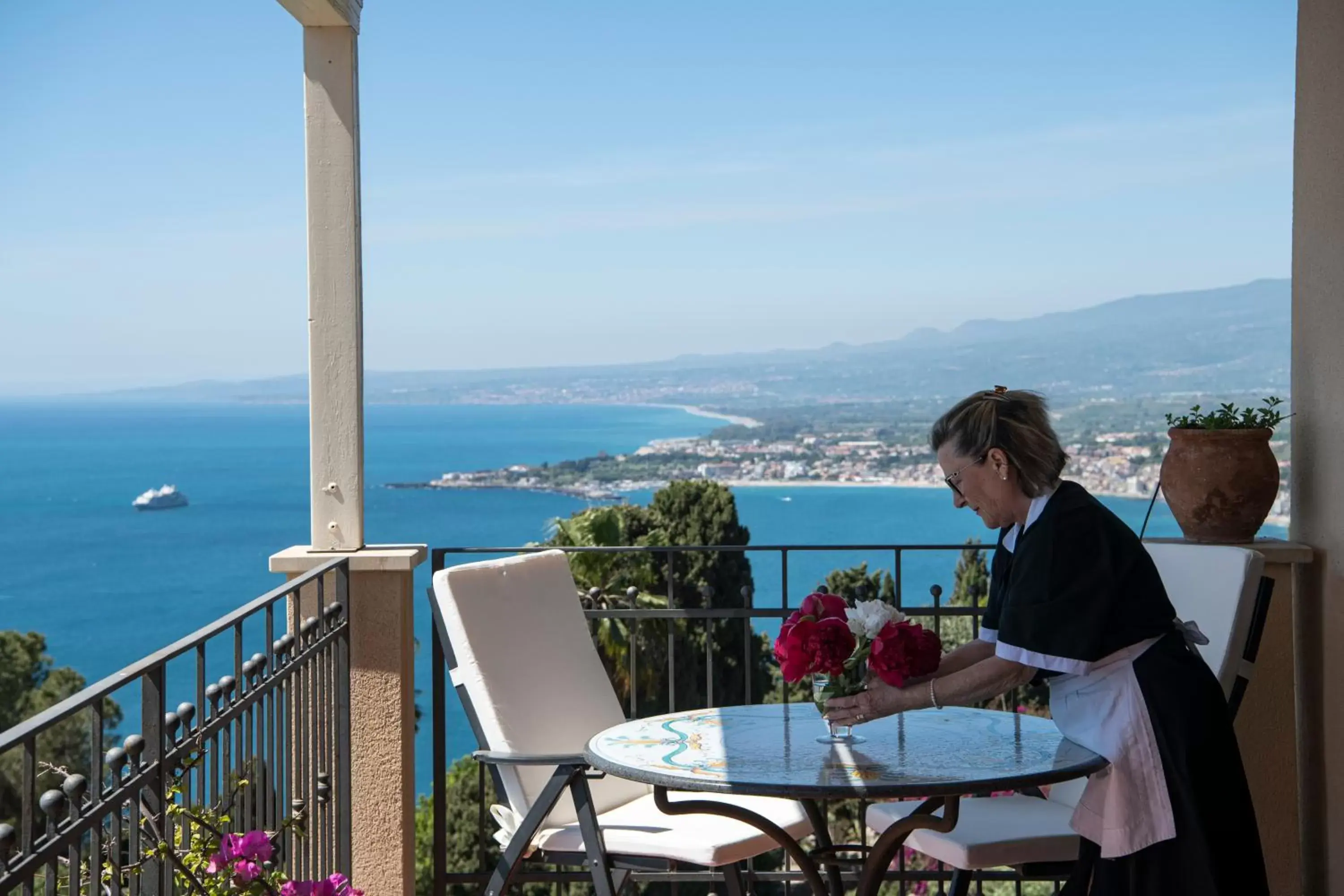 Balcony/Terrace in Grand Hotel San Pietro Relais & Chateaux