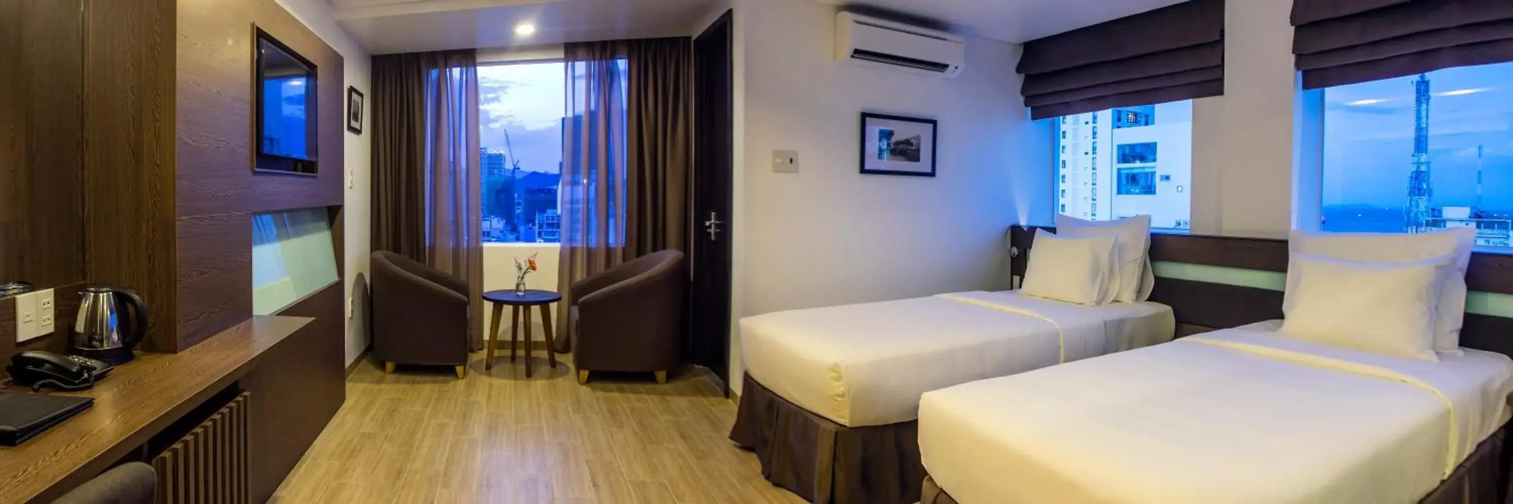 Photo of the whole room, Bed in Aroma Nha Trang Boutique Hotel