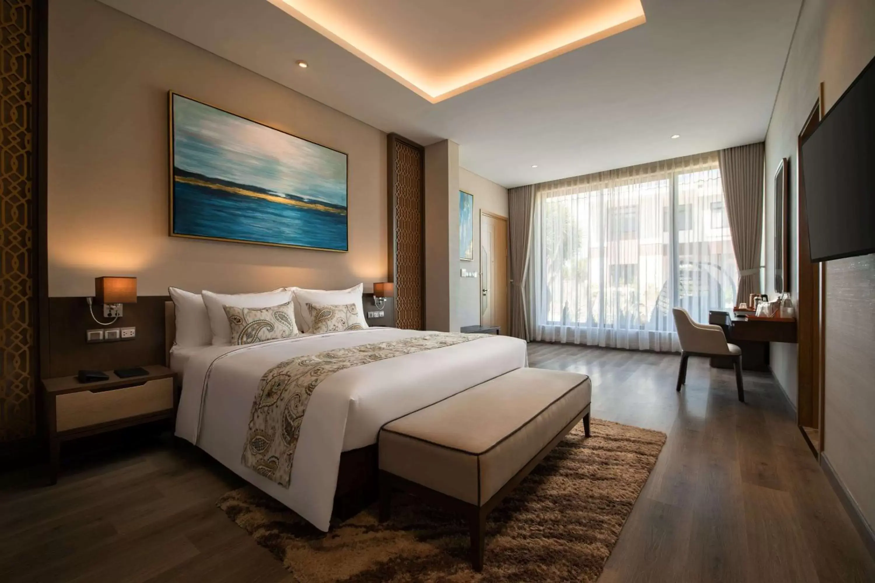 Photo of the whole room, Bed in Wyndham Grand KN Paradise Cam Ranh