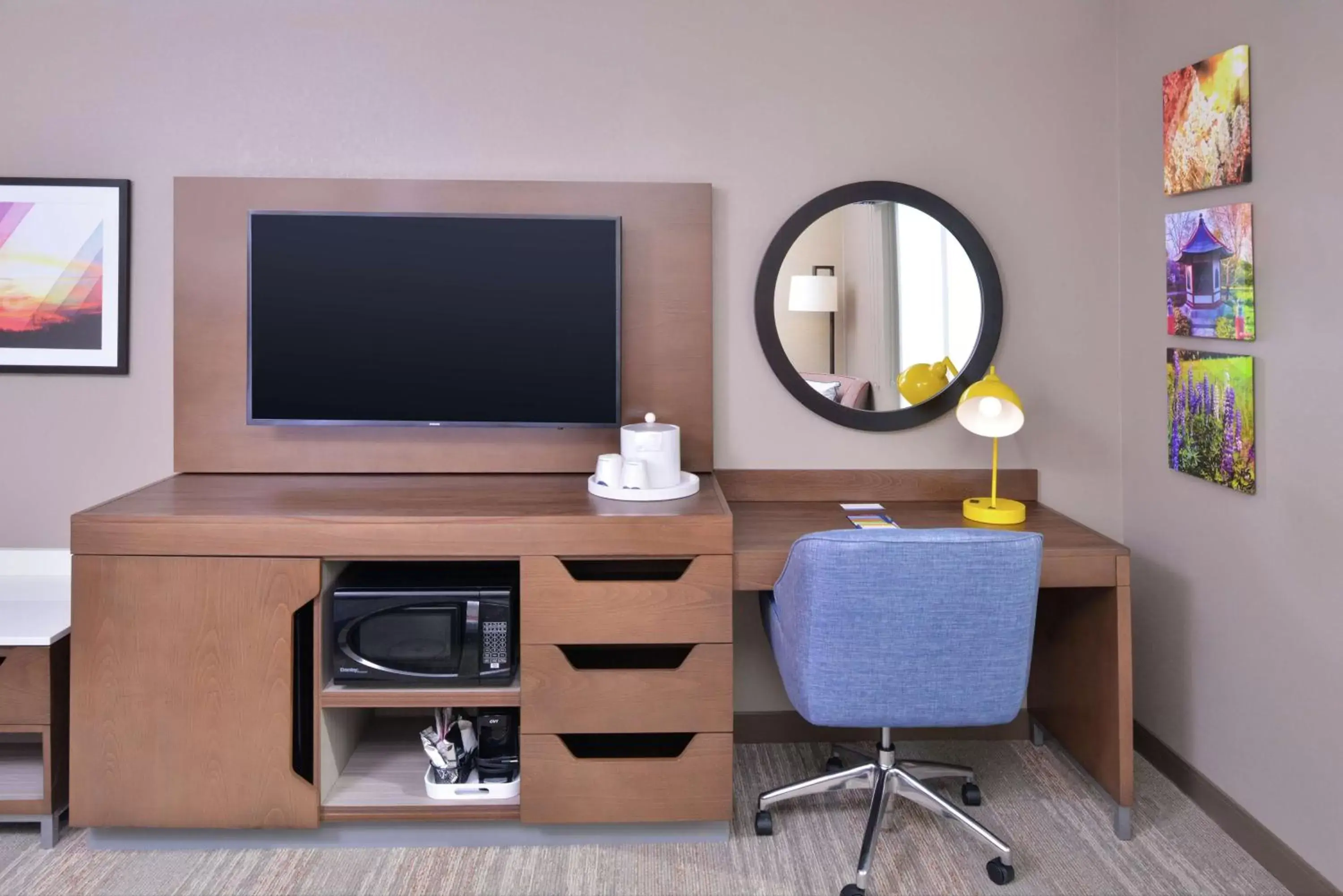 Bedroom, TV/Entertainment Center in Hampton Inn Lakeville Minneapolis, Mn