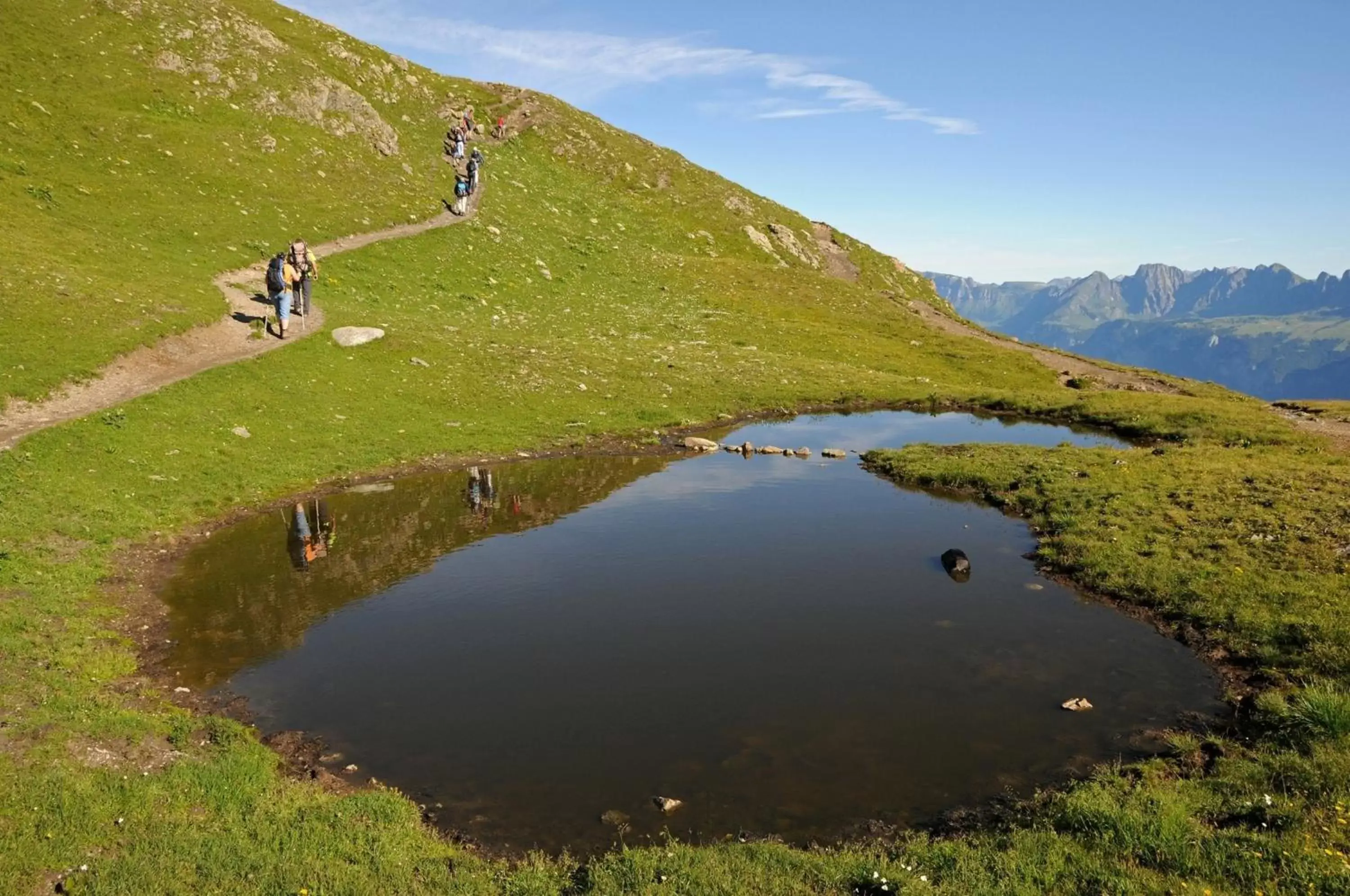 Natural landscape, Bird's-eye View in Swiss Heidi Hotel