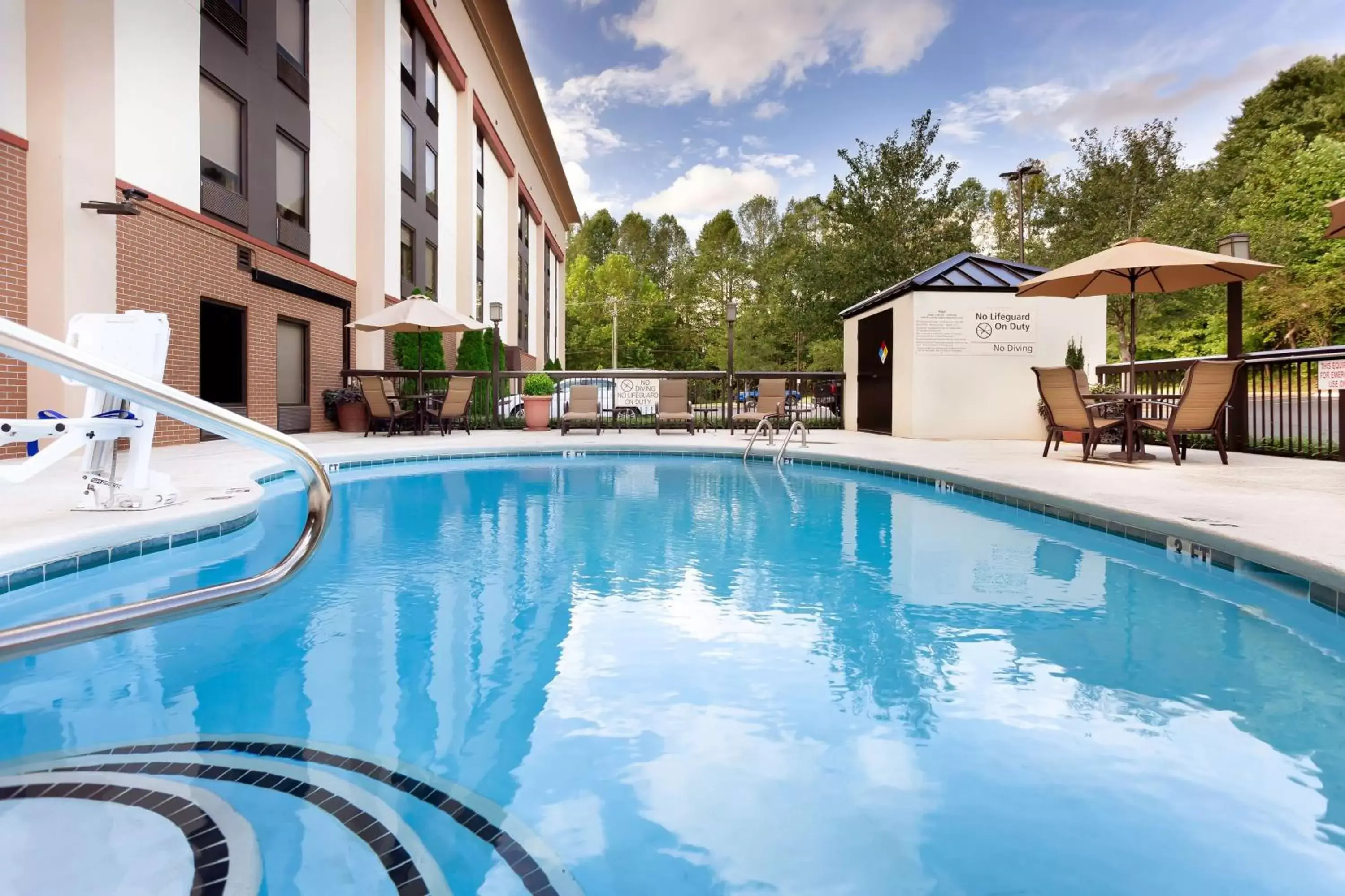 Pool view in Hampton Inn Morganton Pool view in Hampton Inn Morganton