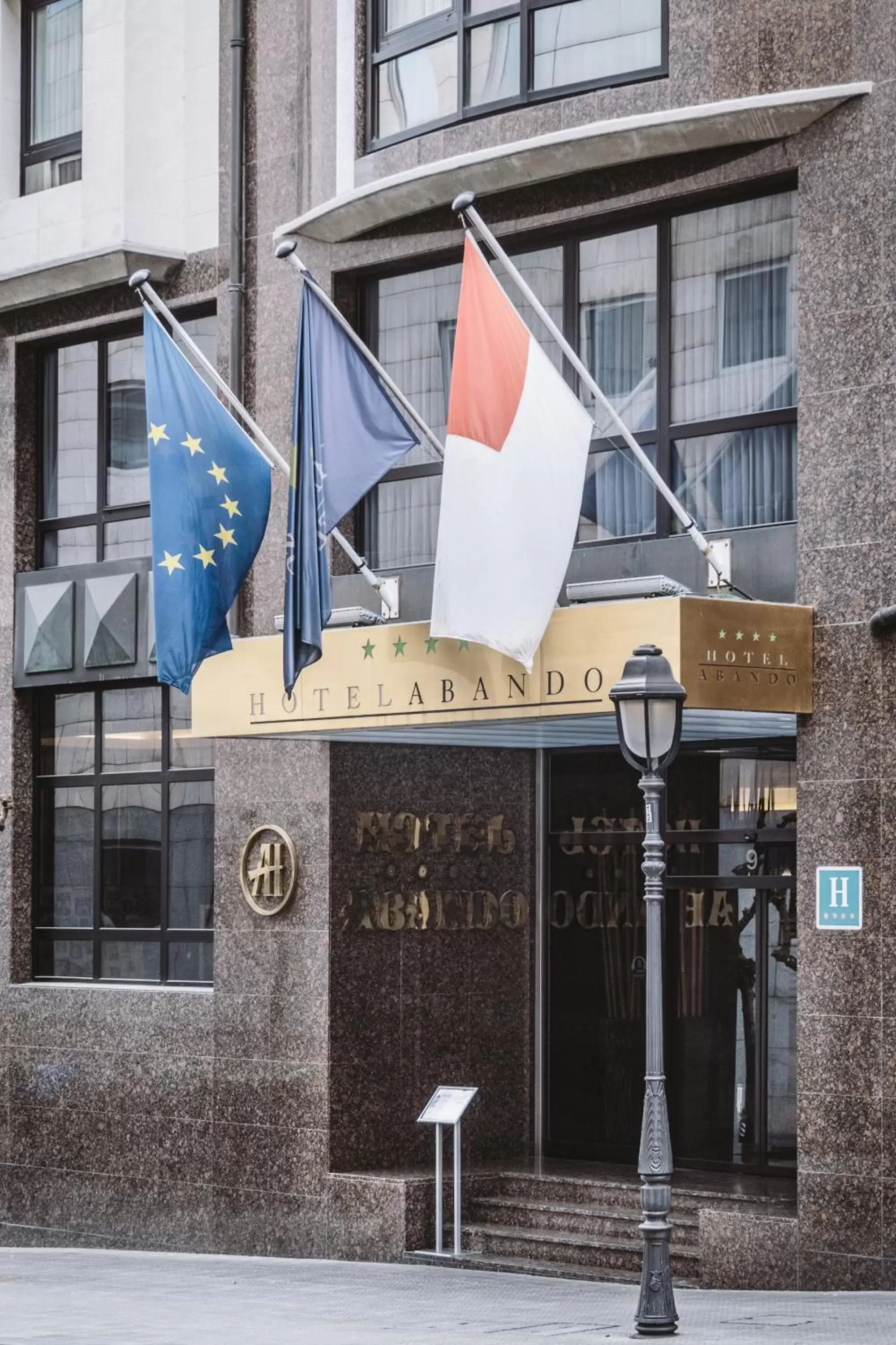 Facade/entrance in Hotel Abando Facade/entrance in Hotel Abando