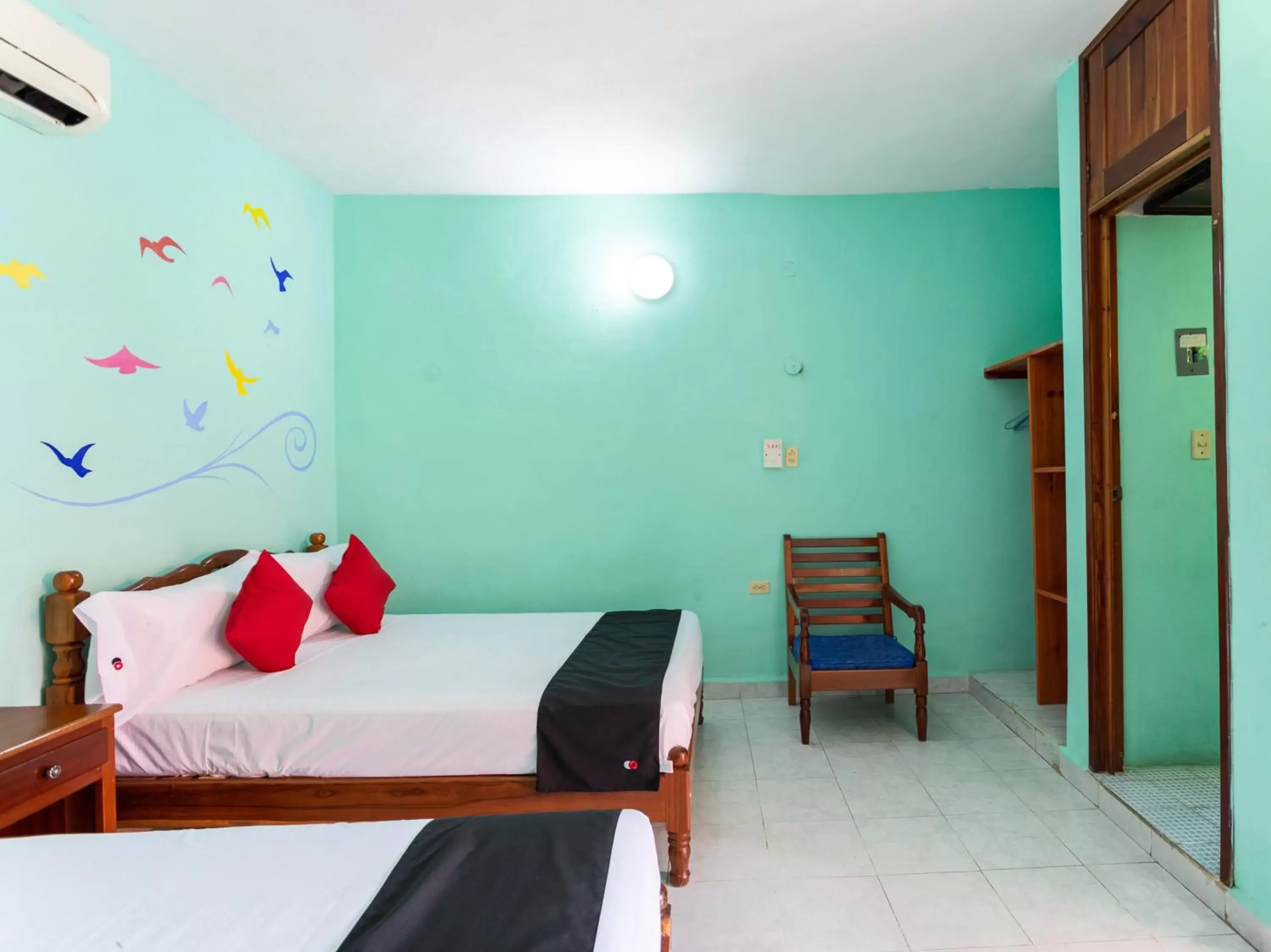 Bedroom, Bed in Hotel Hacienda Bacalar