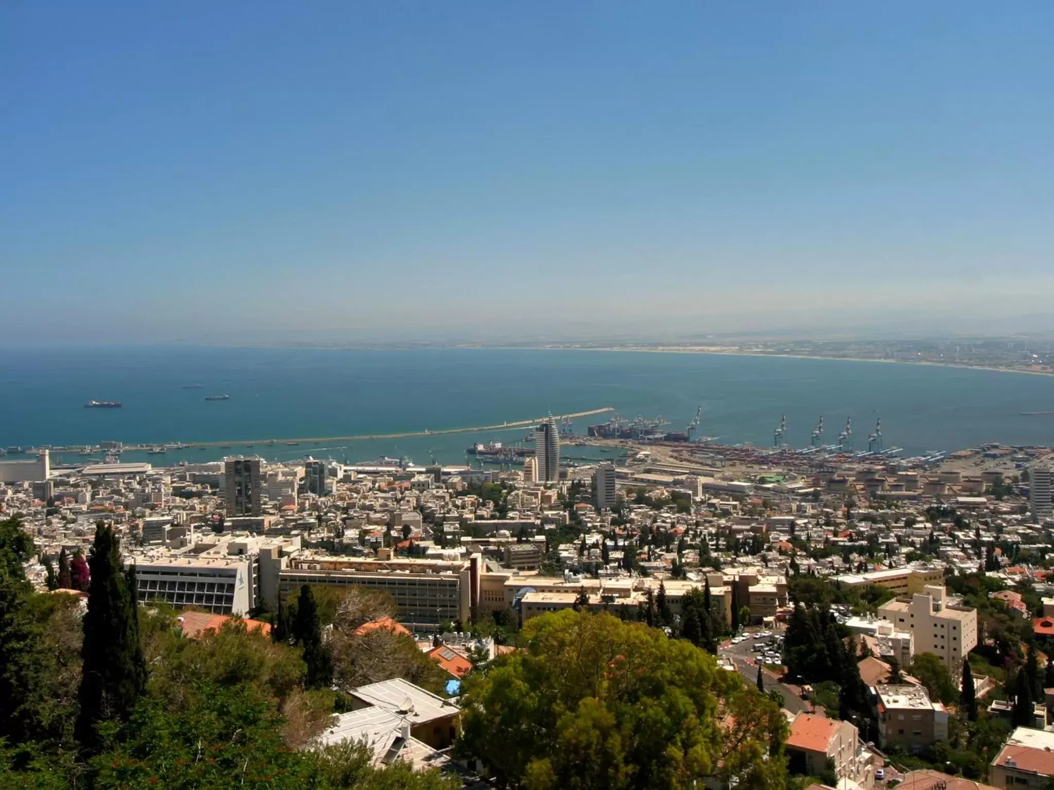 Bird's eye view in Dan Panorama Haifa Hotel Bird's eye view in Dan Panorama Haifa Hotel