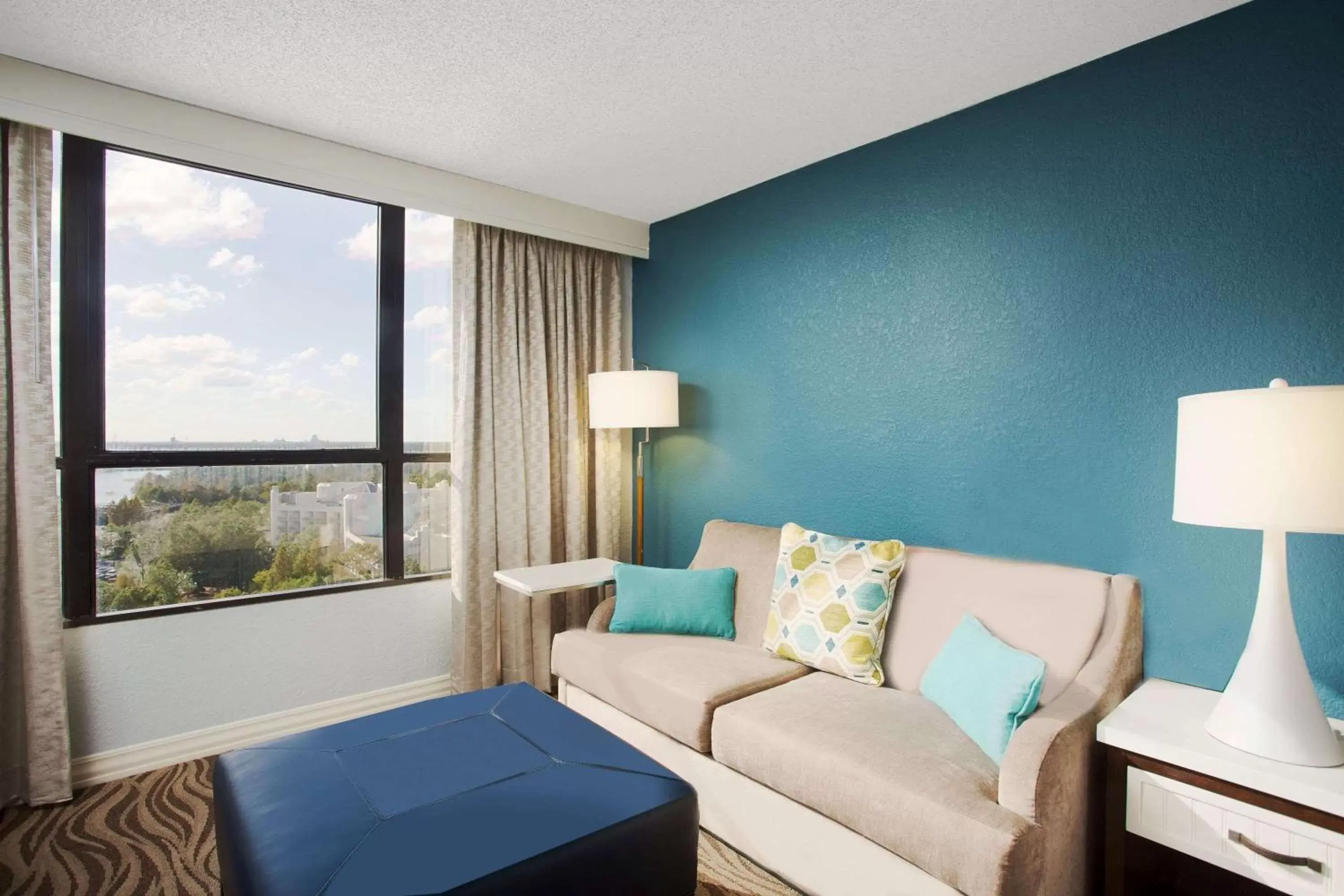 Photo of the whole room, Seating Area in Wyndham Lake Buena Vista Resort Disney Springs® Resort Area