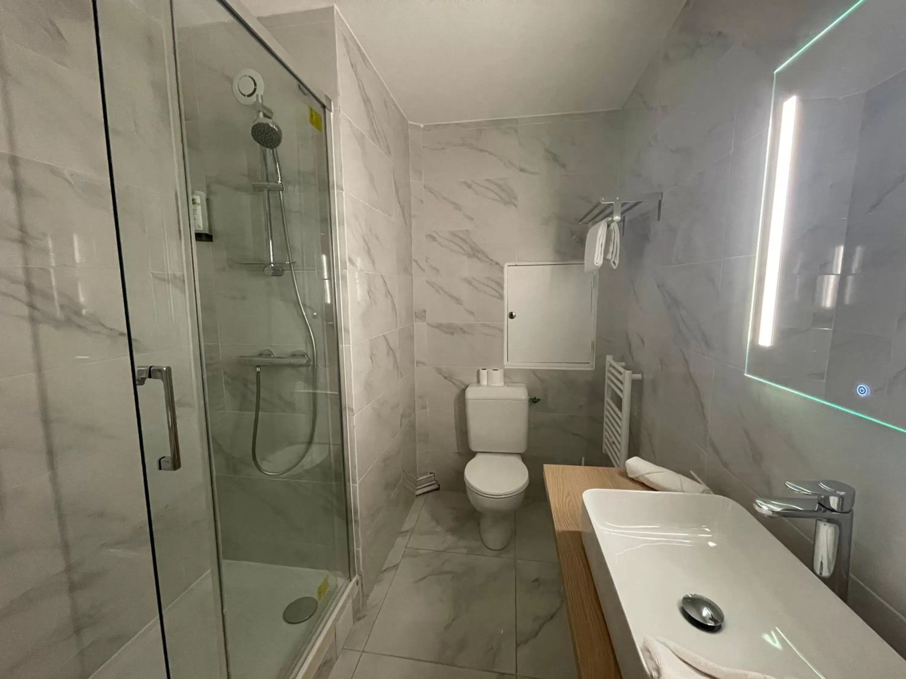 Shower in Cit'Hotel LA PYRAMIDE