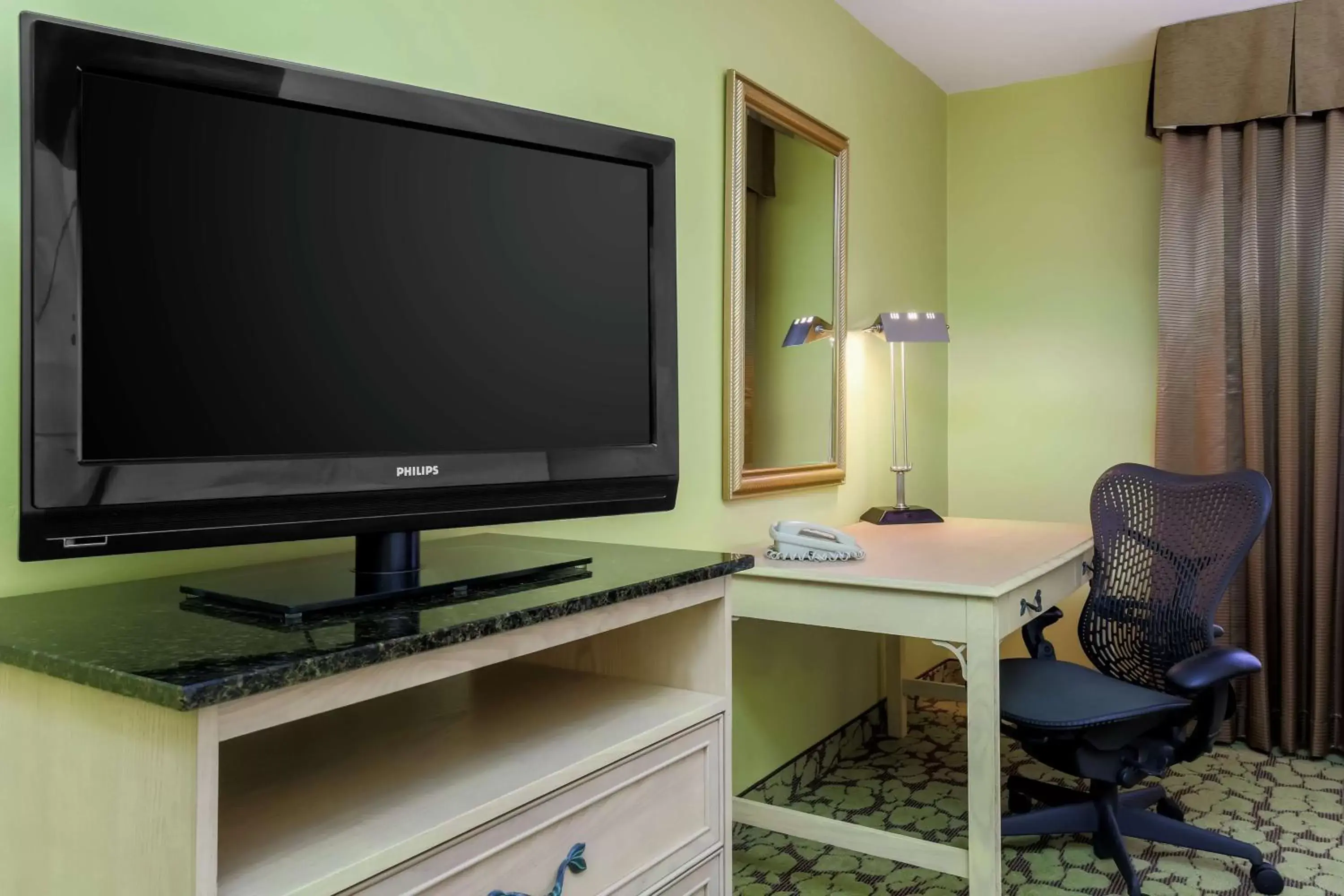 Bedroom, TV/Entertainment Center in Hilton Garden Inn Tallahassee