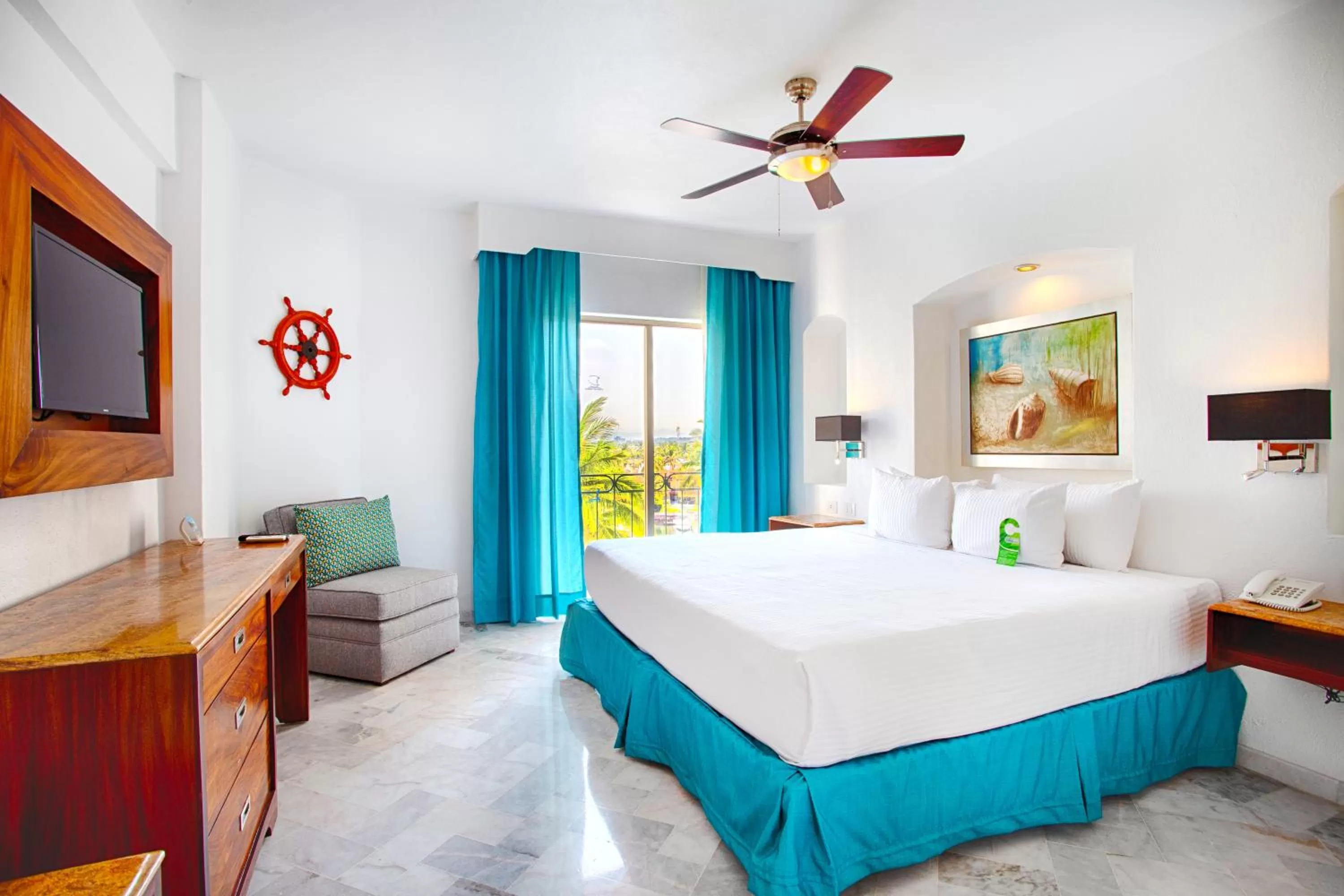 TV and multimedia, Bed in Vamar Vallarta All Inclusive Marina & Beach Resort