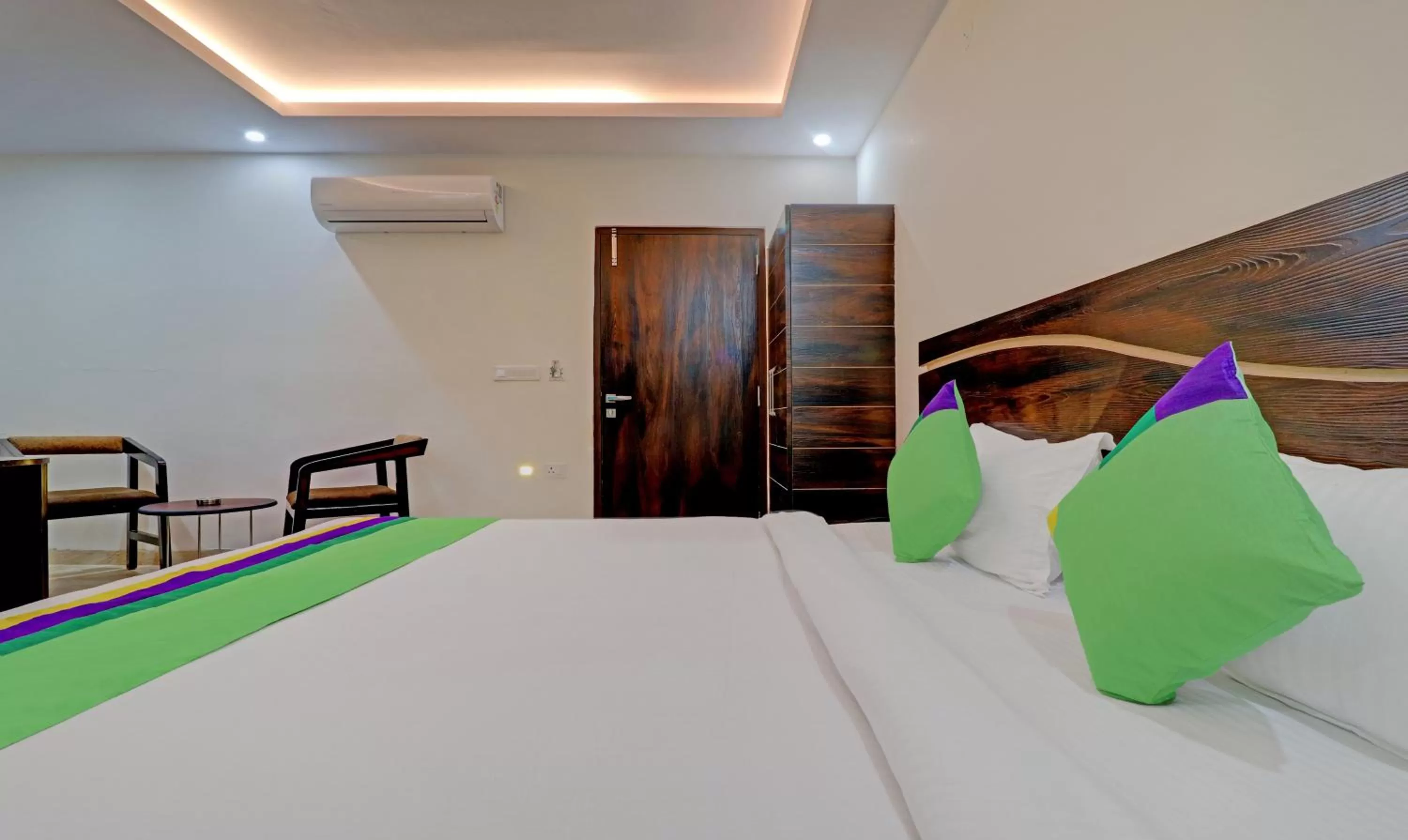 Bed in Hotel Hidden Delight Rishikesh