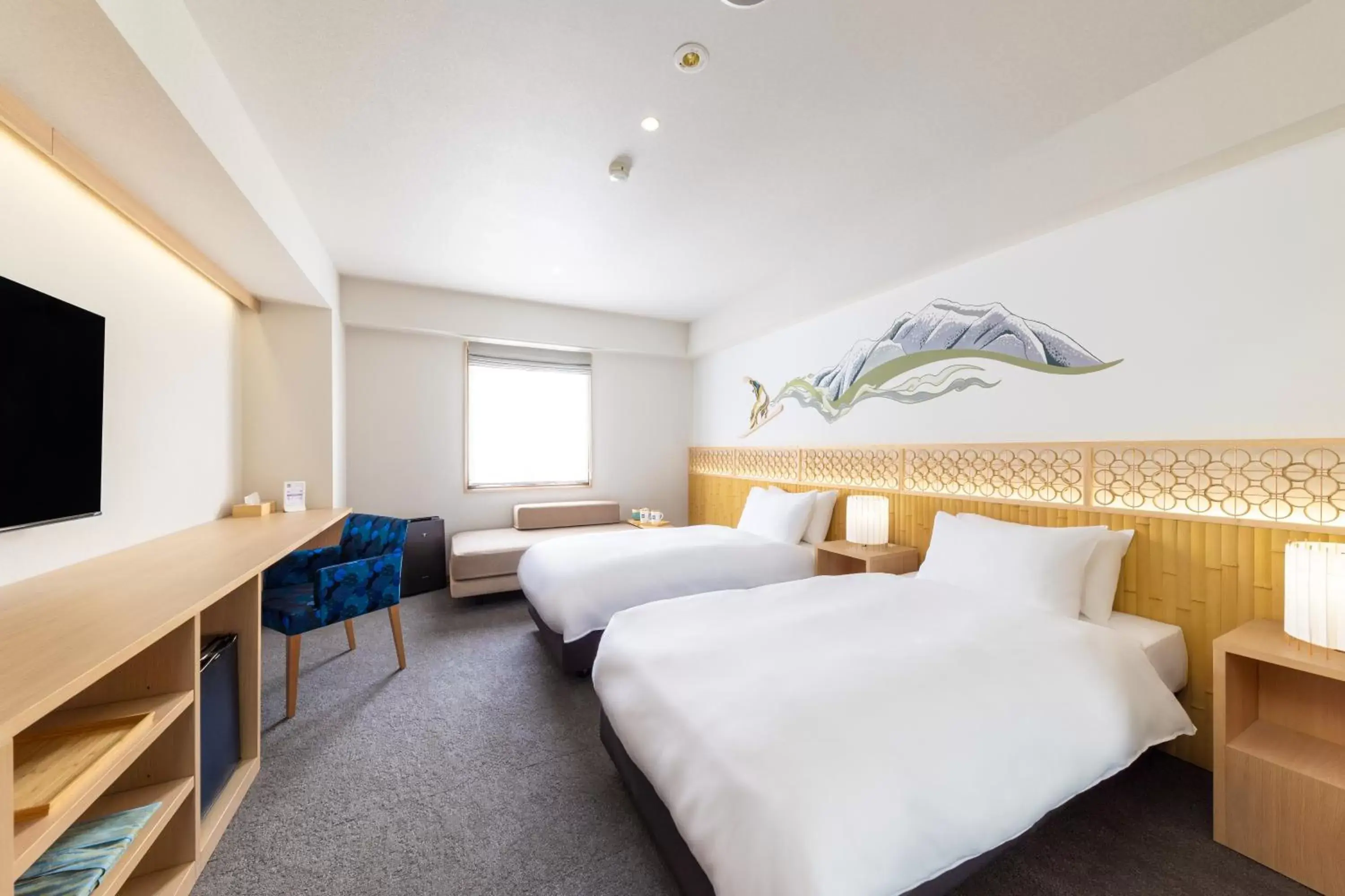 Bed in THE HAPPO by Hakuba Hotel Group