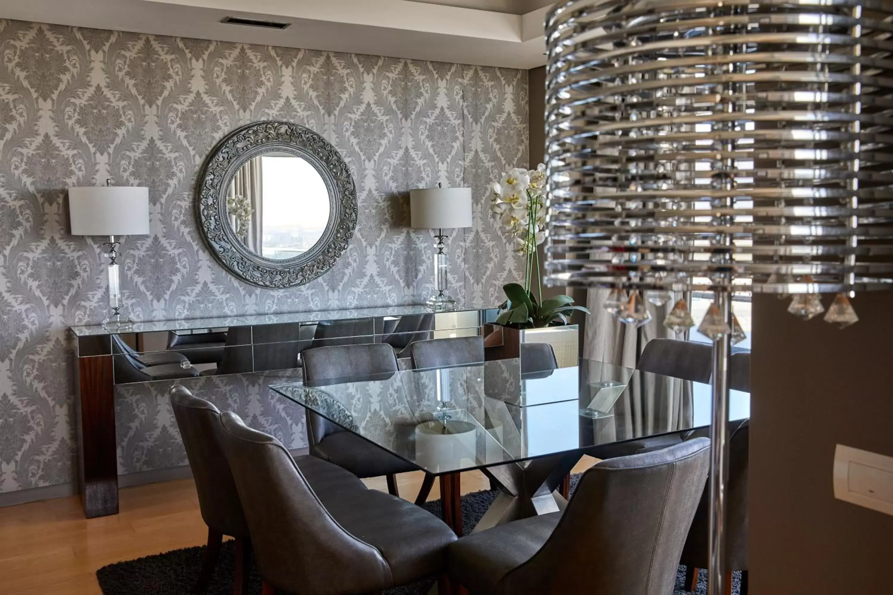 Living room, Dining Area in The Residences at Crystal Towers