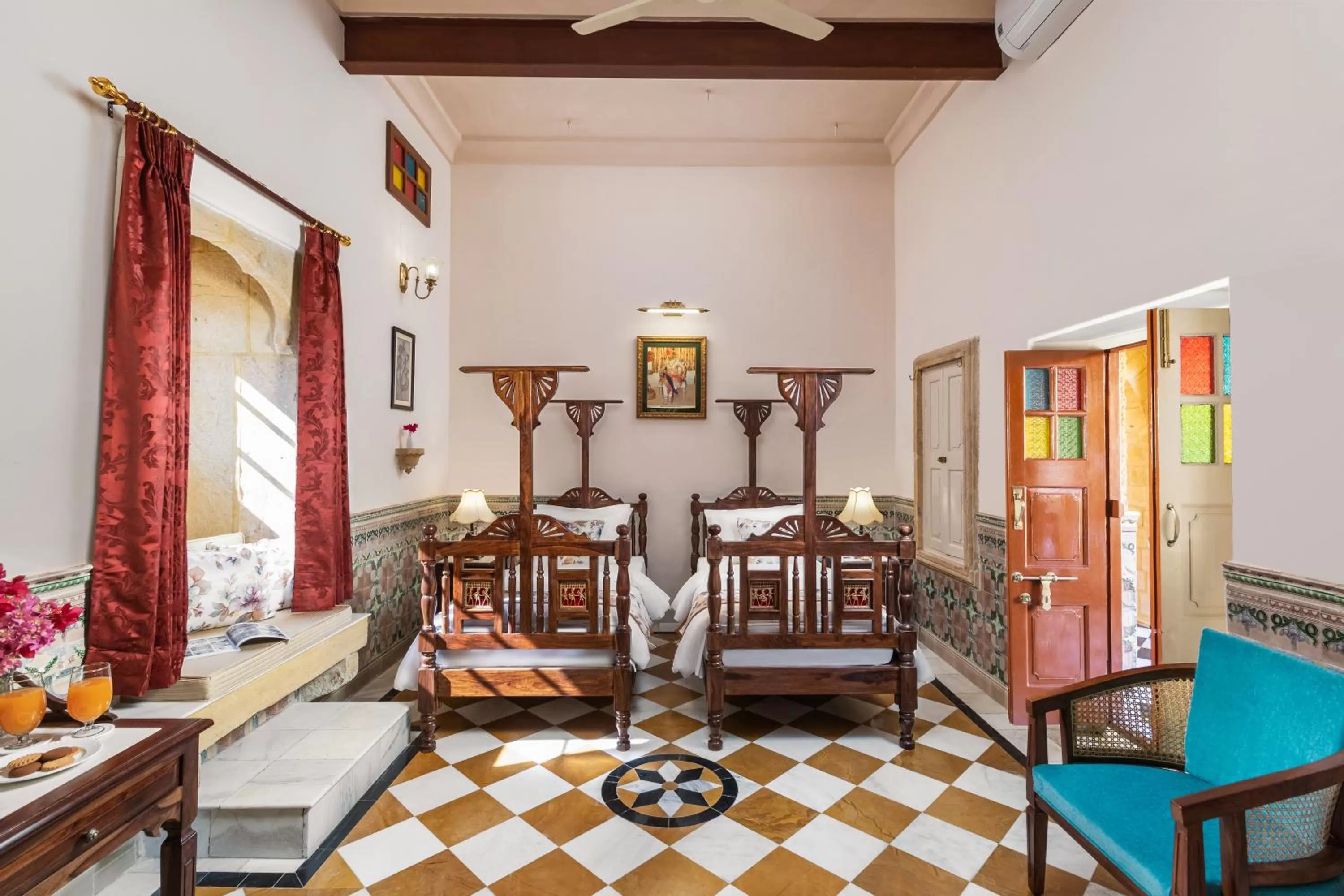 Bedroom in WelcomHeritage Mohangarh Fort