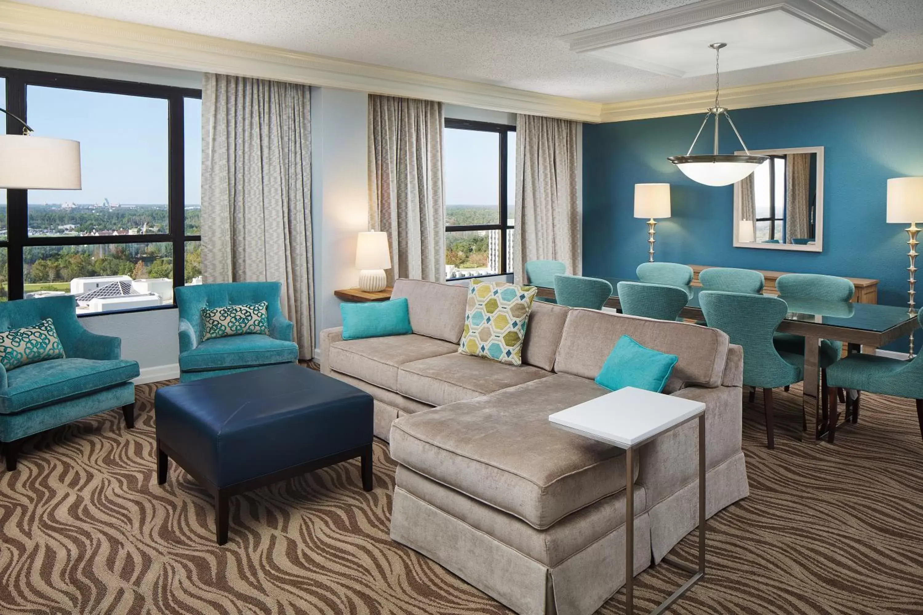 Living room, Seating Area in Wyndham Lake Buena Vista Resort Disney Springs® Resort Area