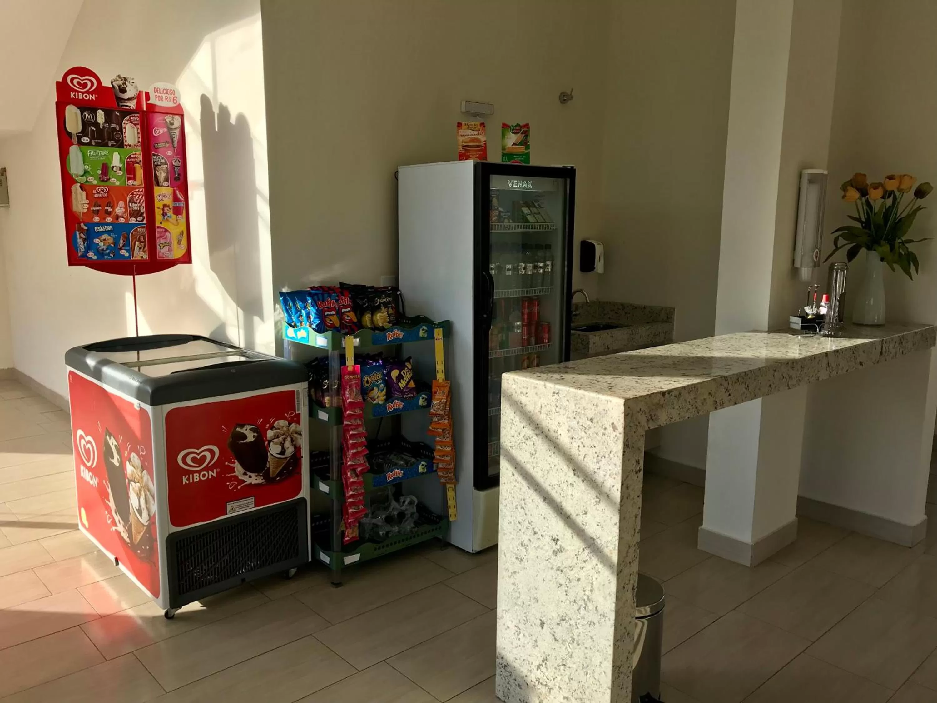 Lobby or reception in Hotel Pit Stop Oliveira-MG