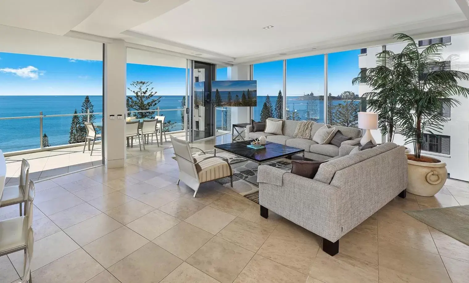 Living room in Oceans Mooloolaba