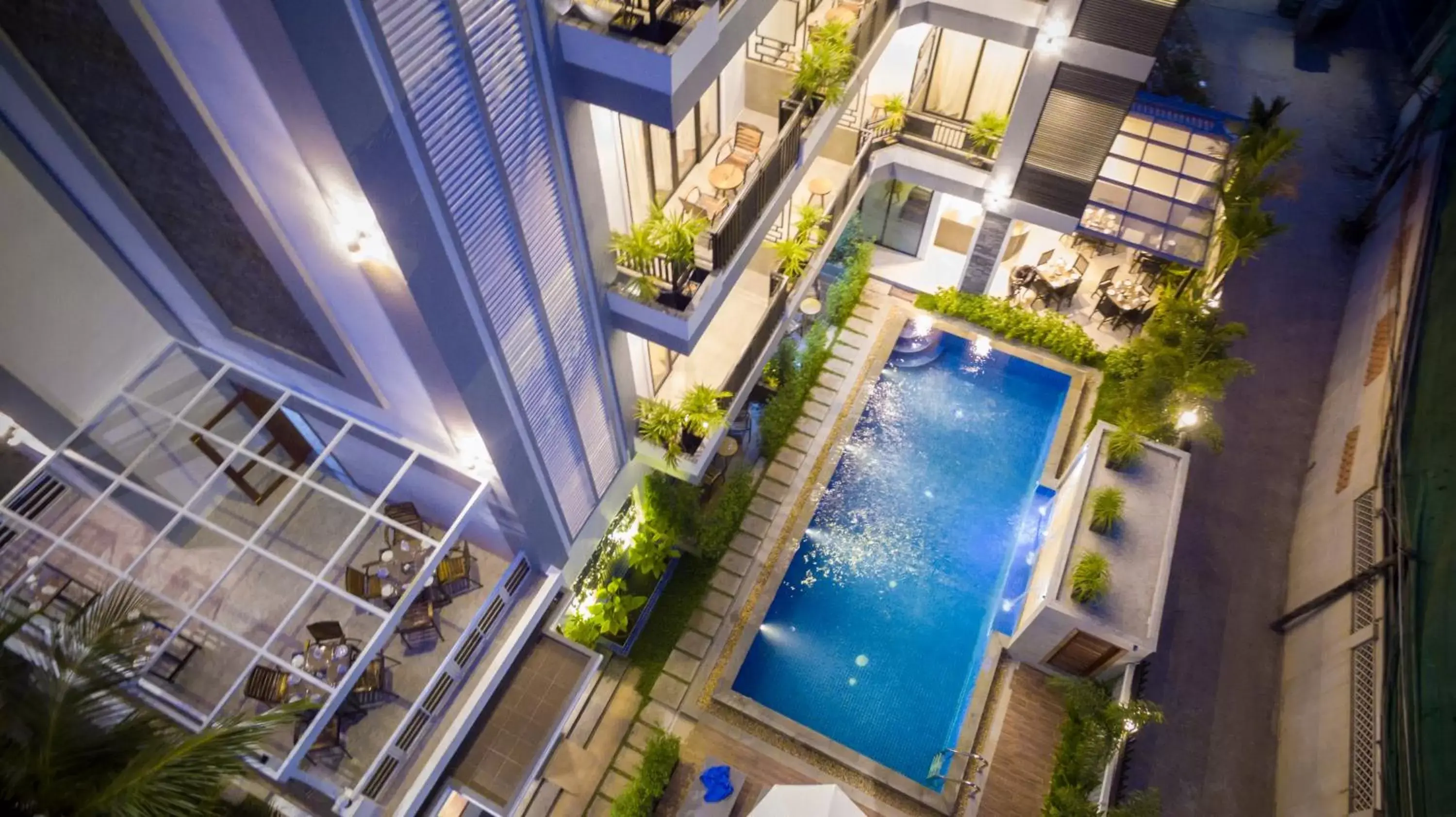 Bird's eye view, Pool View in The Tito Suite Residence