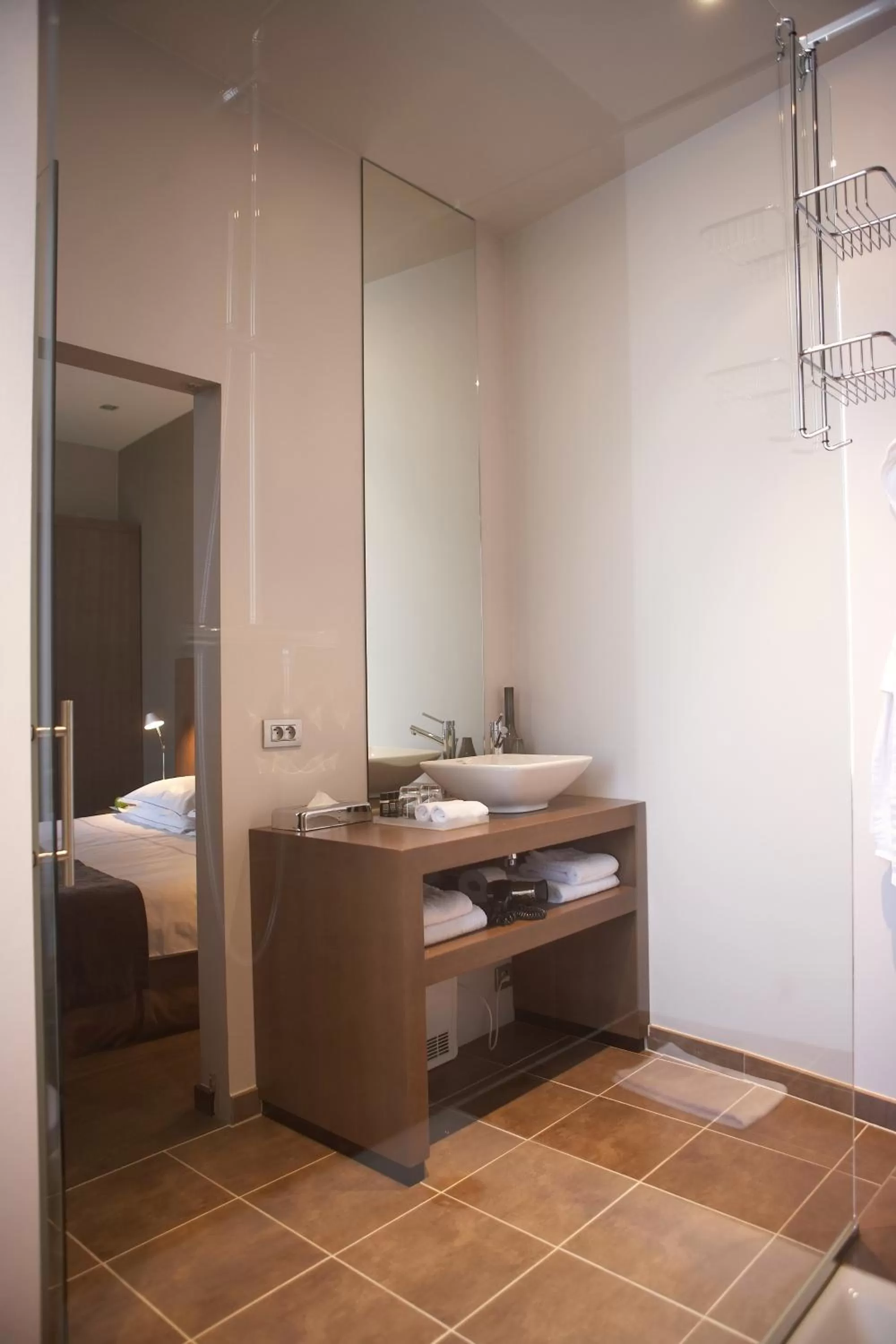 Bathroom, Bed in Hotel Domus