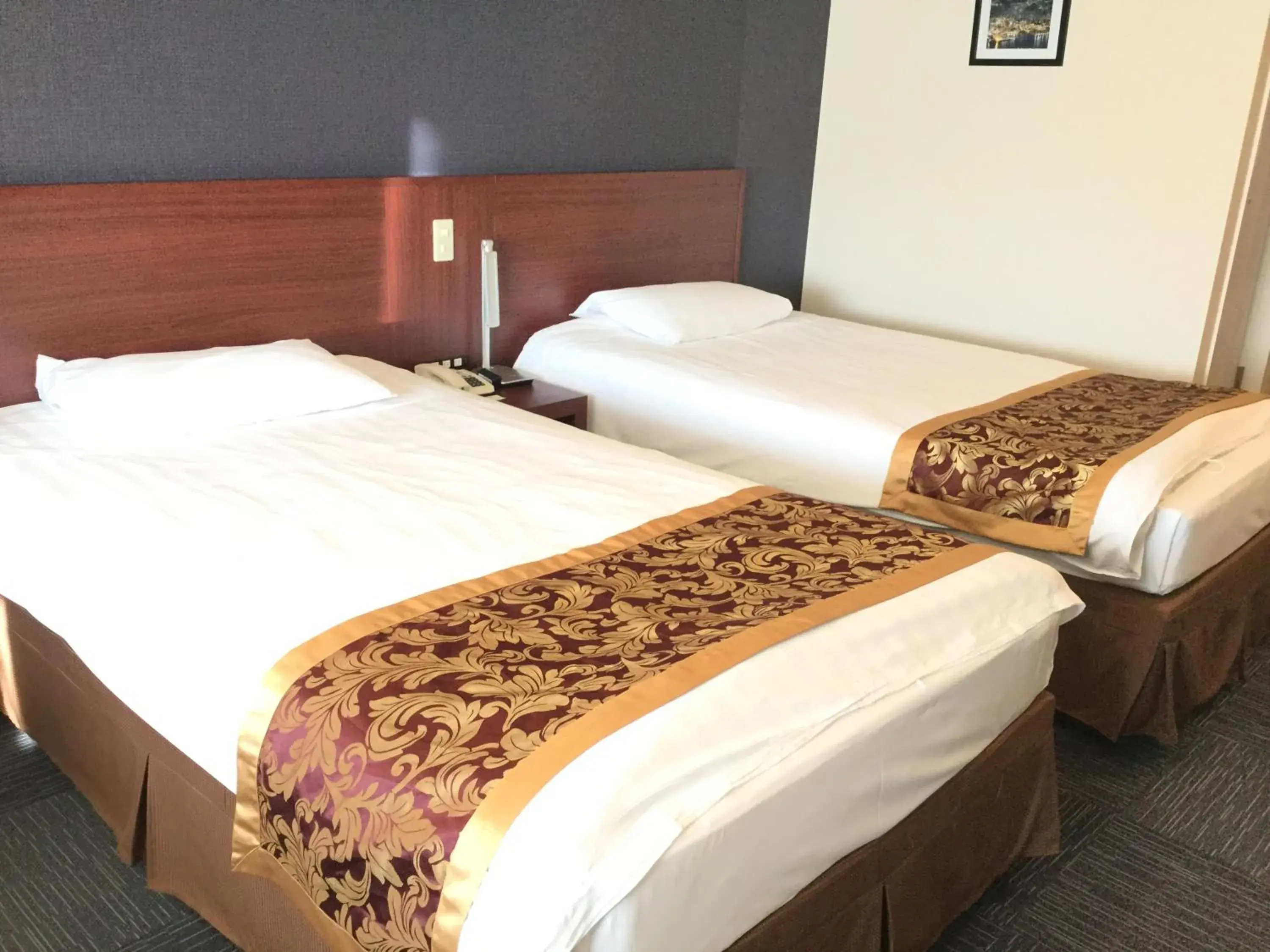 Bed in Hotel Marine World