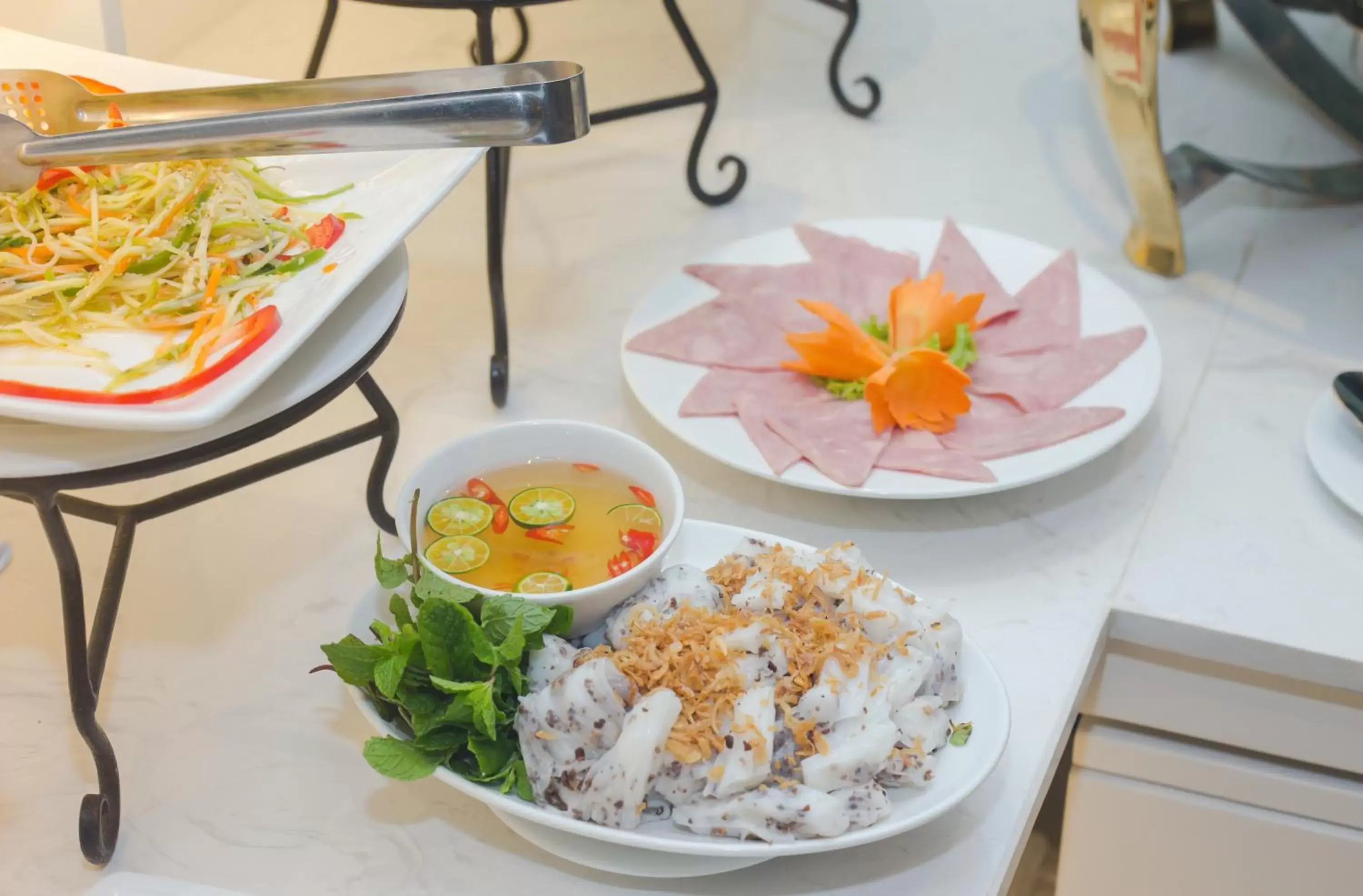 Buffet breakfast in Luxury Old Quarter Hotel & Gym Buffet breakfast in Luxury Old Quarter Hotel & Gym