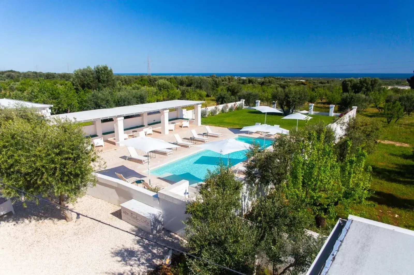 Pool View in Tenuta Amostuni