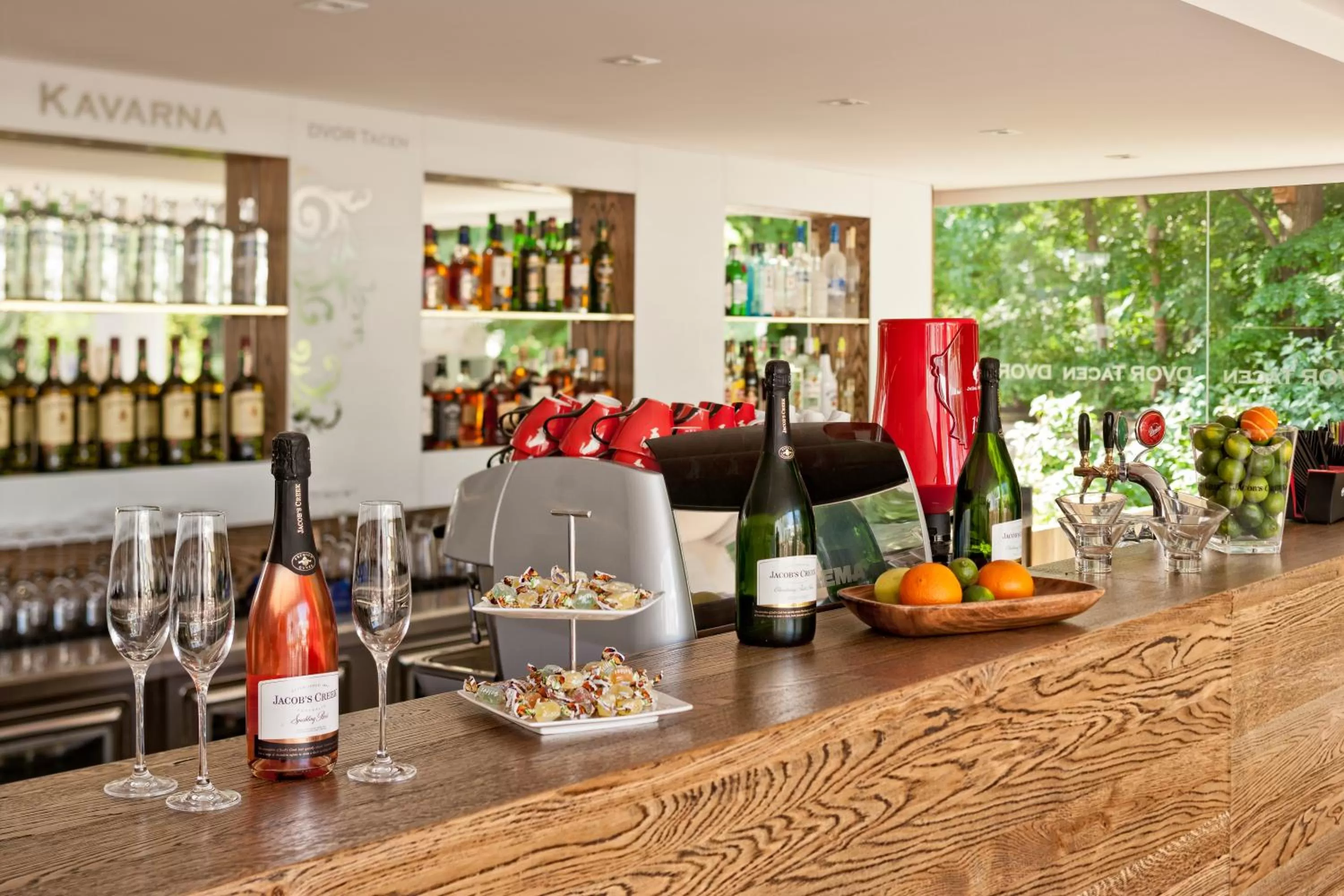 Lounge or bar in B&B Dvor Tacen