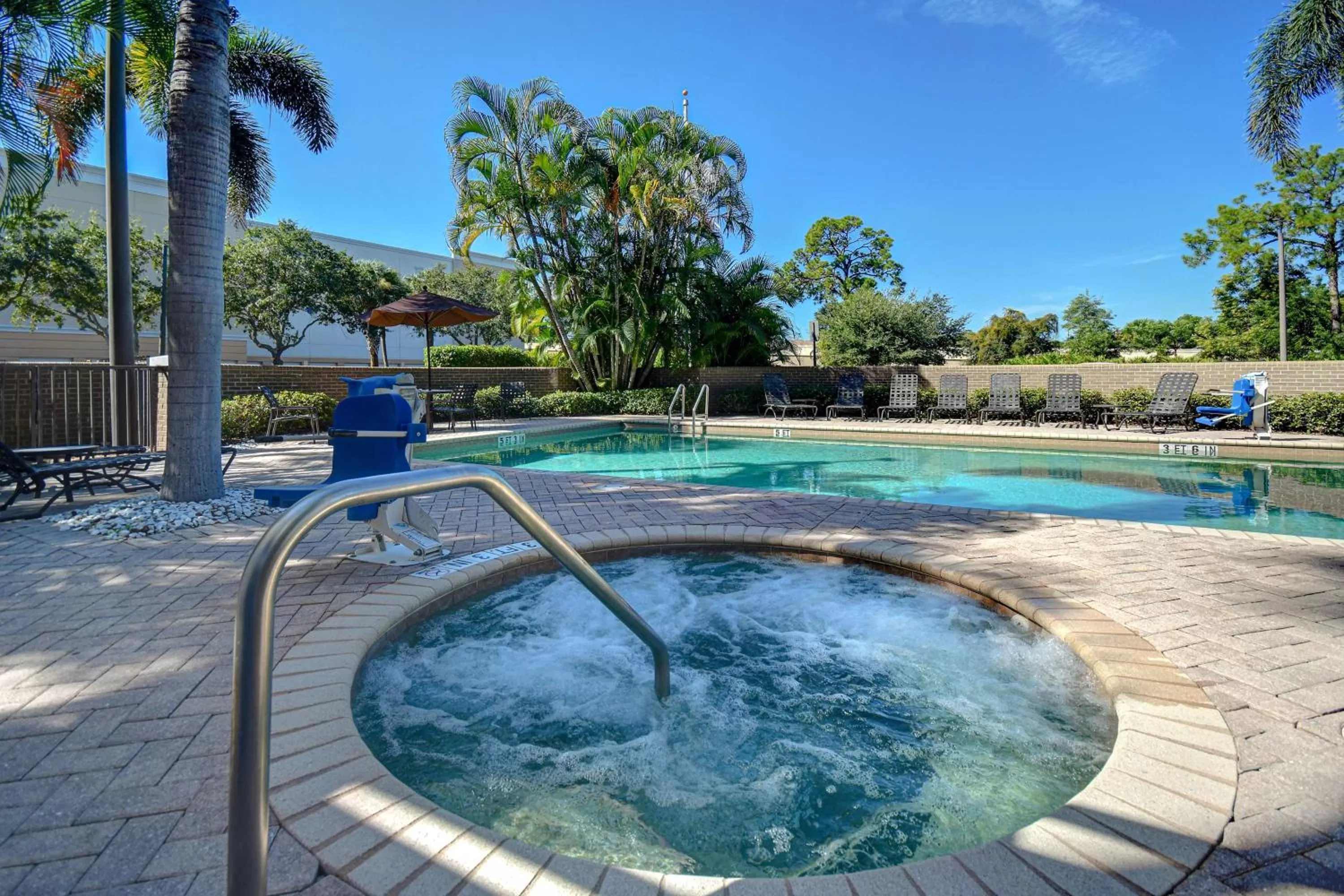 Pool view in Hilton Garden Inn Fort Myers